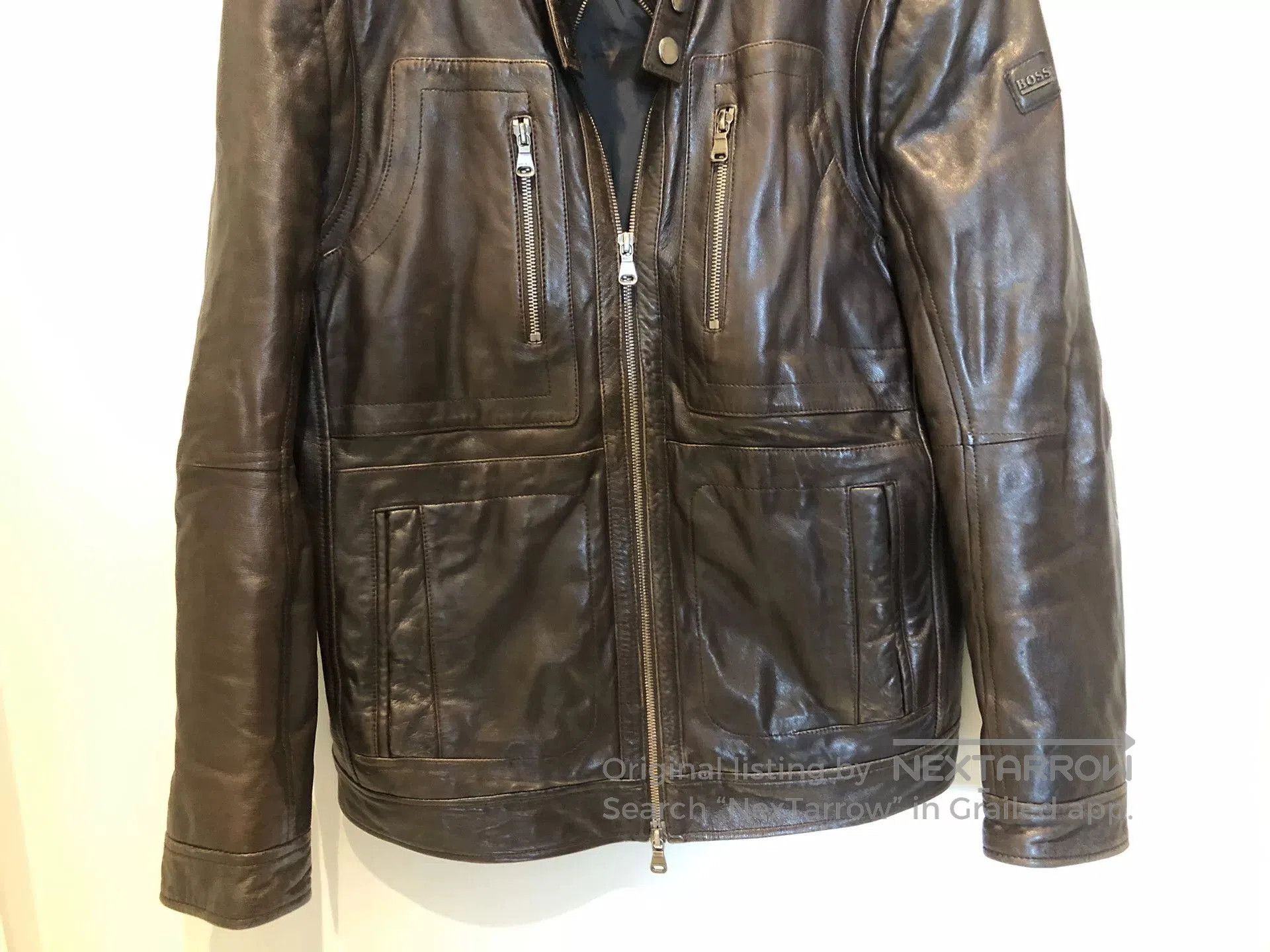 Hugo Boss HUGO BOSS Lambskin Leather Jacket. Size US S / EU 44-46 / 1 - 5 Thumbnail
