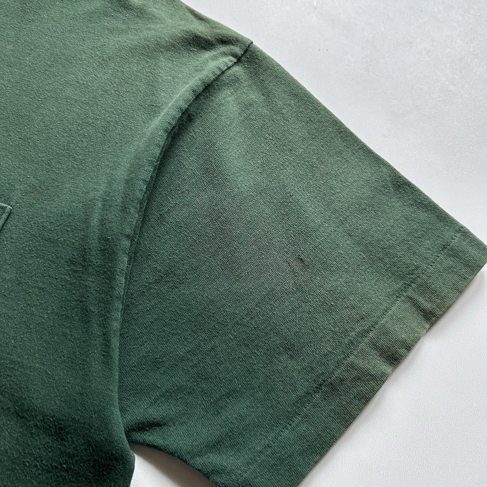 Vintage Vintage Sun Faded Green Blank Pocket T-Shirt XL 90s BVD Rare Size US XL / EU 56 / 4 - 6 Thumbnail