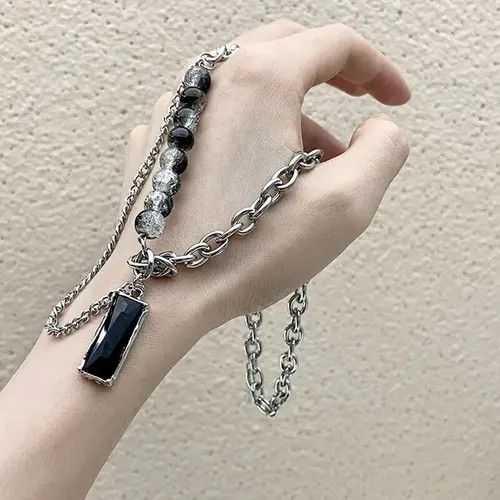 Vintage Black Stone Choker Necklaces Size ONE SIZE - 2 Thumbnail