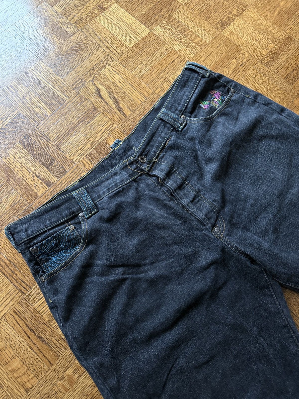 RMC Jeans Vintage Y2K RMC Embroidered Baggy Denim Jeans Size US 42 / EU 58 - 9 Thumbnail