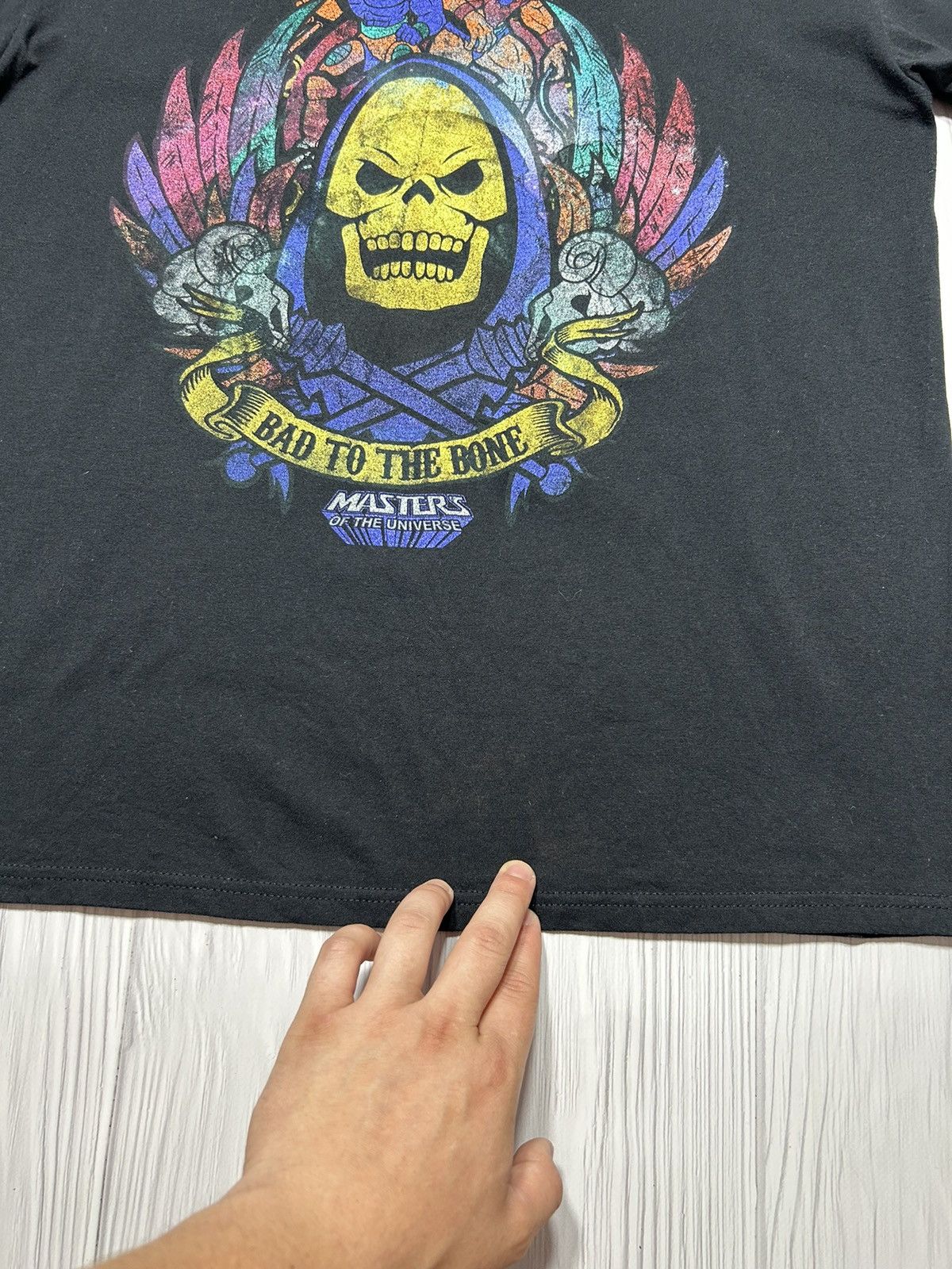 Vintage Vintage Masters Of The Universe Bad To The Bone T-Shirt Size US L / EU 52-54 / 3 - 4 Thumbnail