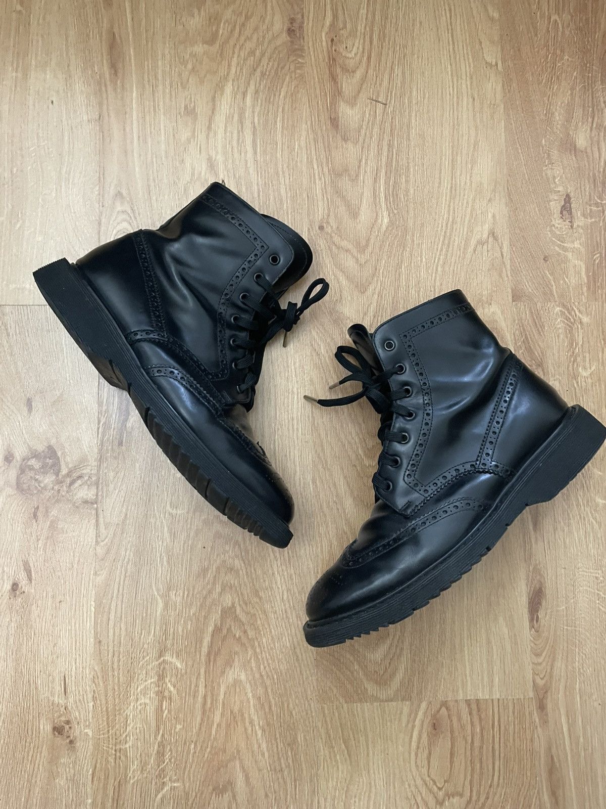 Prada Prada FW09 combat business boots Size US 11 / EU 44 - 2 Thumbnail