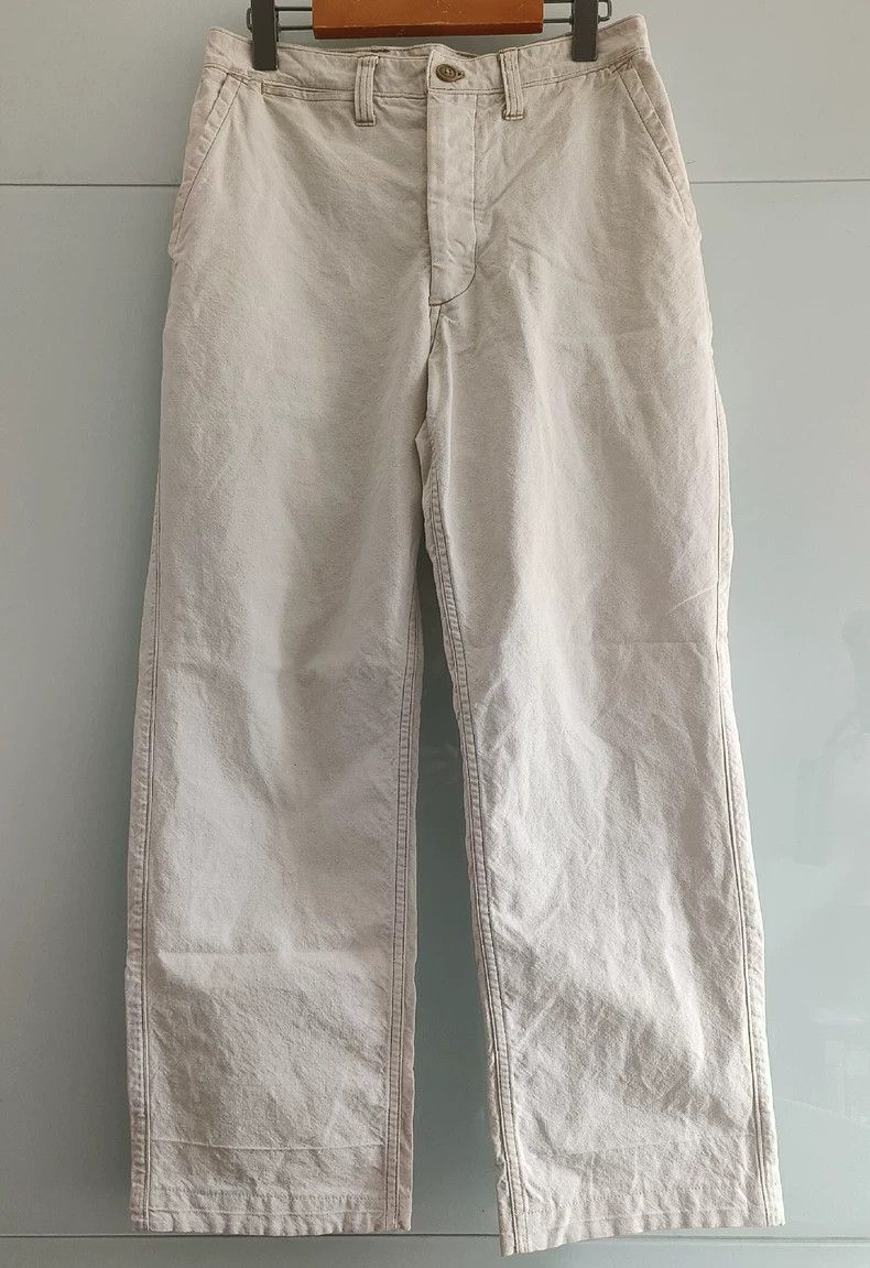 Freewheelers FREEWHEELERS Vintage Natural Off-White High-End Cotton-Lin Size US 30 / EU 46 - 1 Thumbnail