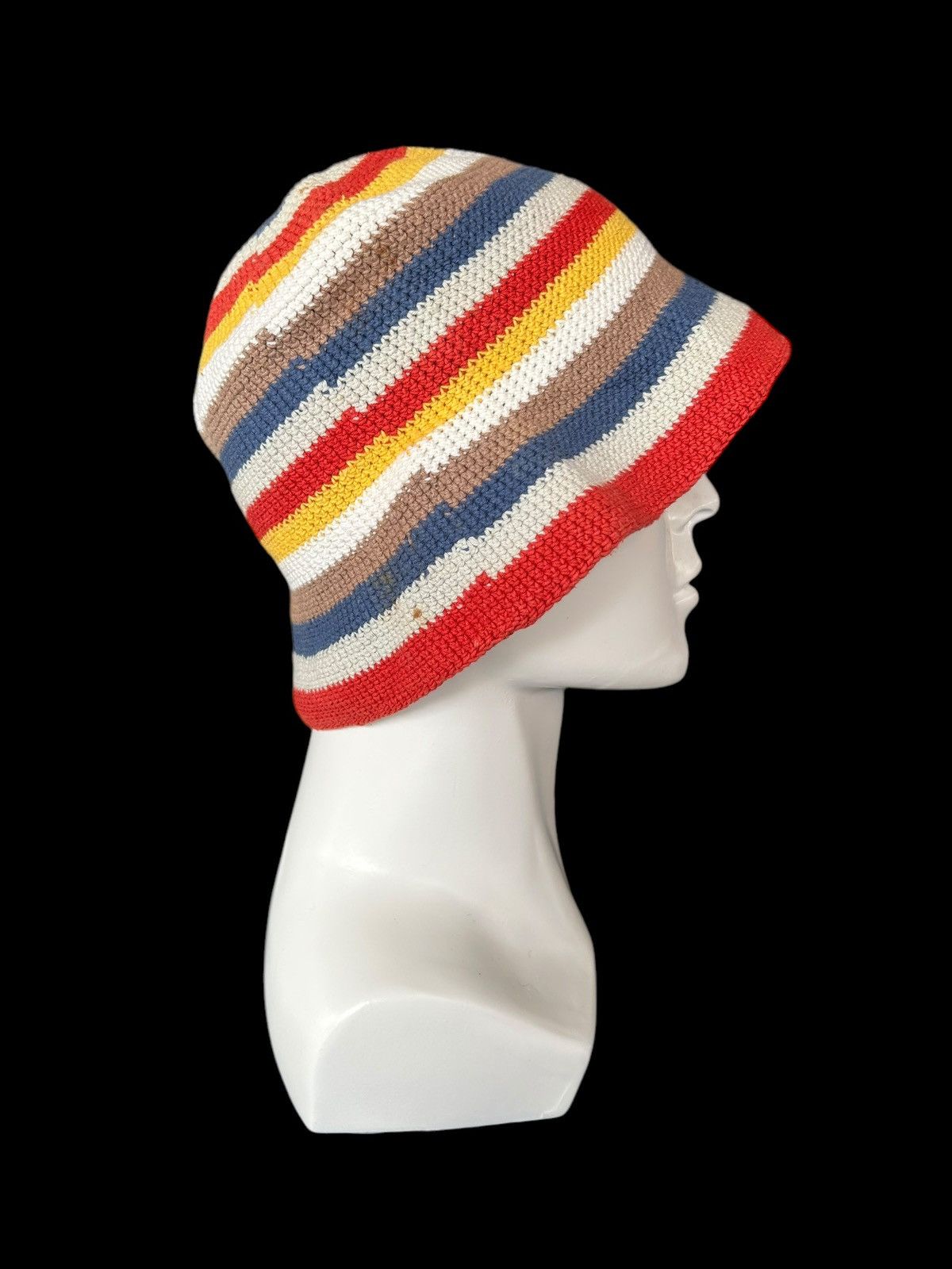 Kapital Crochet knitted handmade Bucket Hats Rare☠️☠️ Size ONE SIZE - 4 Thumbnail