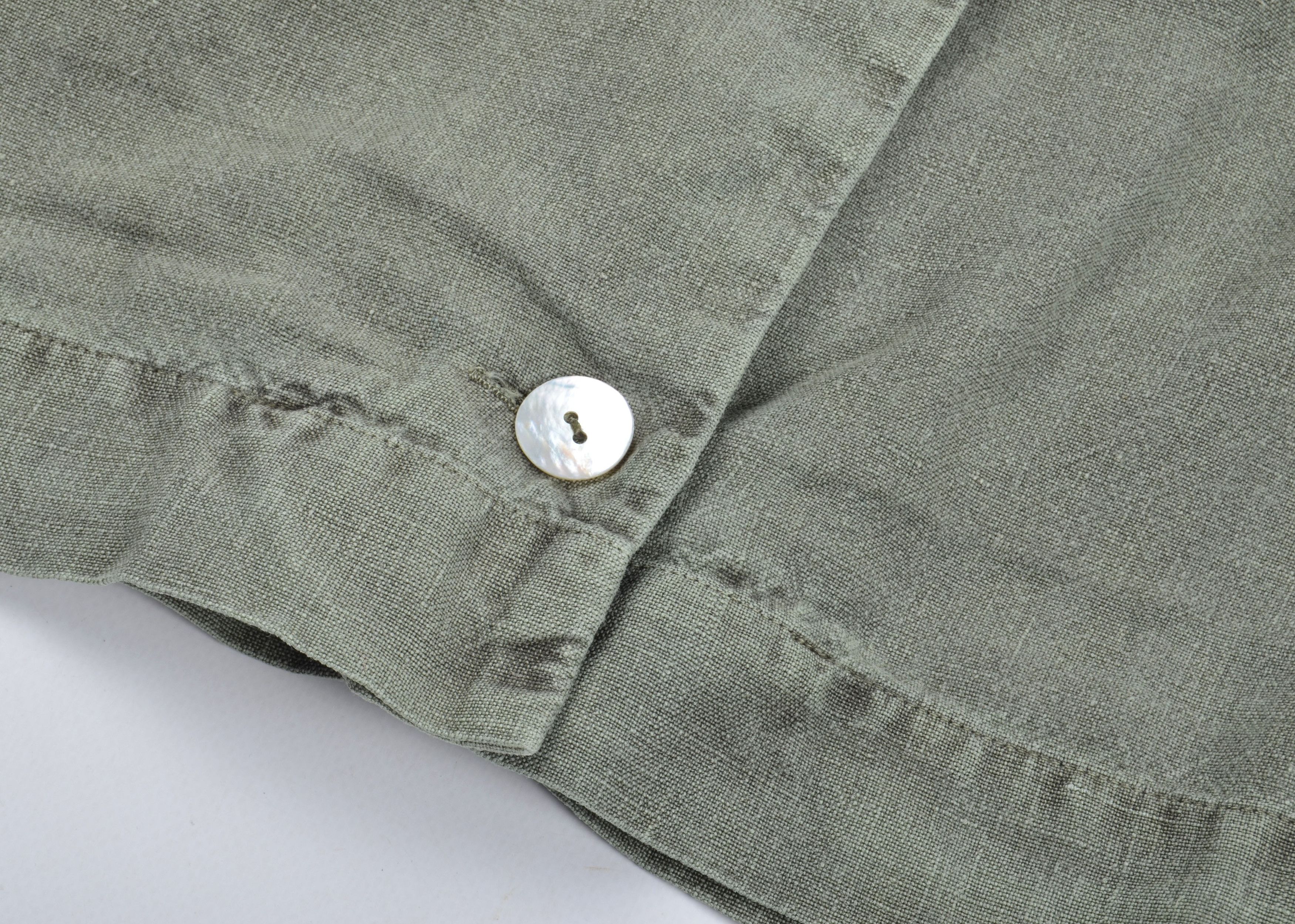 OSKA OSKA Avant Garde Boho Linen Khaki Blouse Blazer Size S / US 4 / IT 40 - 5 Thumbnail
