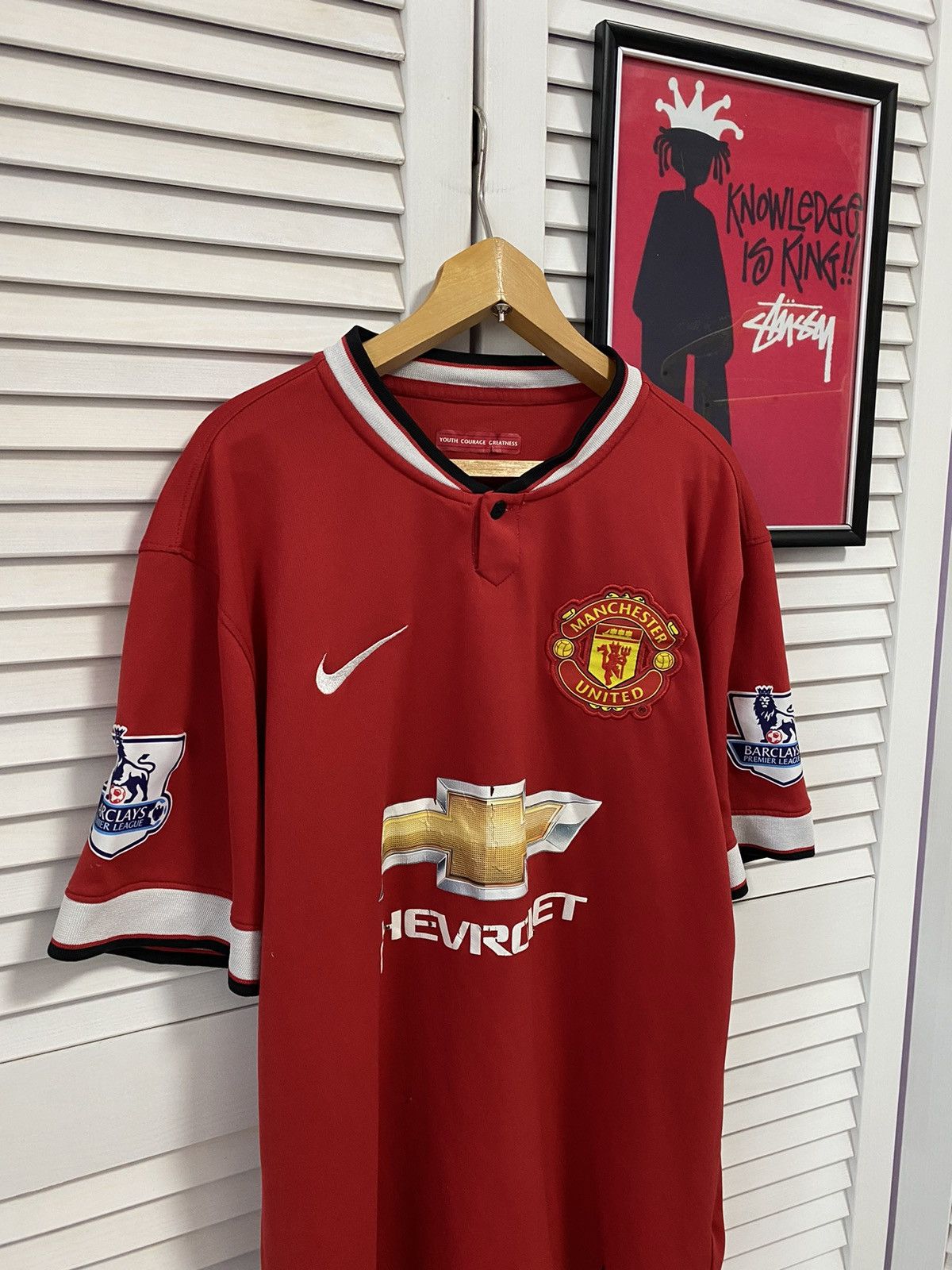 Nike Shirt Jersey Nike Manchester United Home 2014 Blind 17 Size US M / EU 48-50 / 2 - 2 Thumbnail