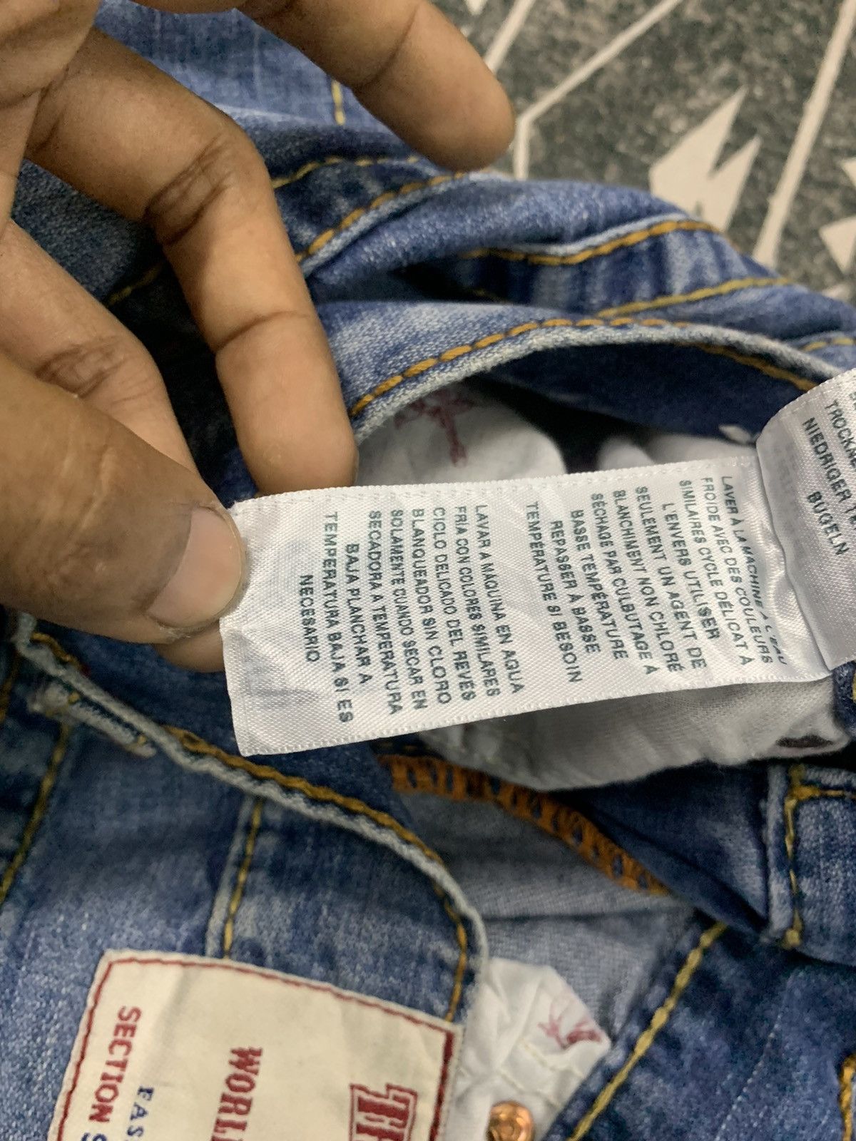 True Religion 🔥RARE🔥TRUE RELIGION RARE DISTRESSED STYLE DENIM PANT Size US 34 / EU 50 - 23 Thumbnail