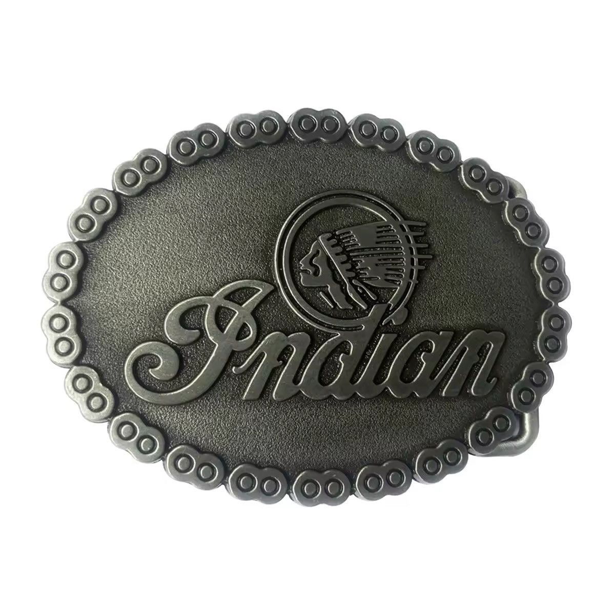 Japanese Brand Vintage Casual Oval Indian alloy belt buckle Size ONE SIZE - 3 Thumbnail