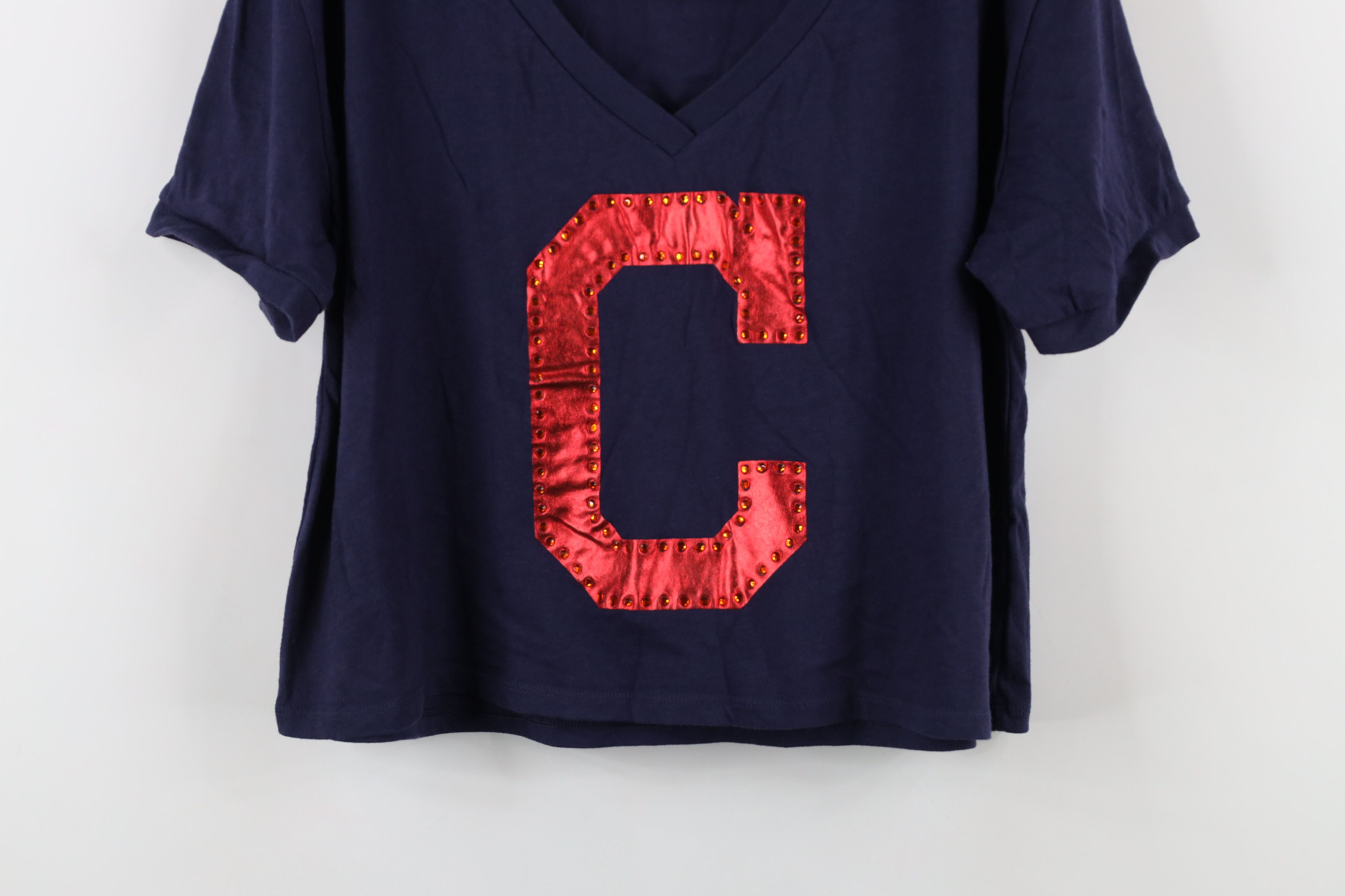 Pink × Vintage Pink Victorias Secret Cleveland Indians Baseball T-Shirt Size L / US 10 / IT 46 - 3 Thumbnail