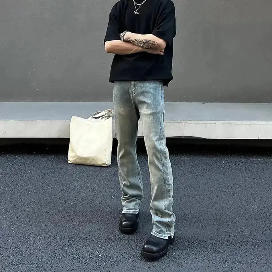 Japanese Brand Slim Jeans for Men Casual Streetwear Trousers Size US 32 / EU 48 - 5 Thumbnail