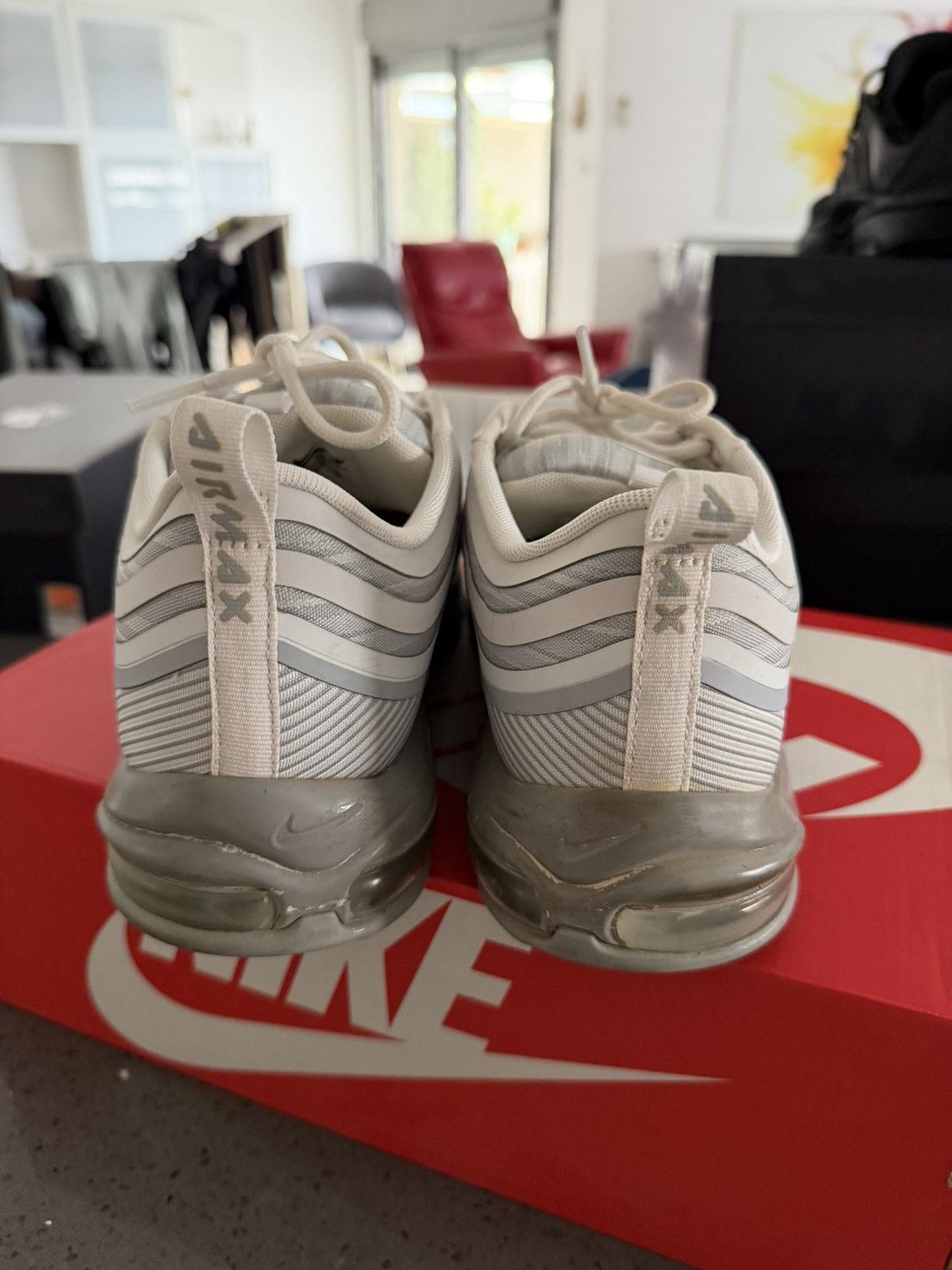 Nike Nike Air Max 97 White Grey 12US Size US 12 / EU 45 - 4 Thumbnail