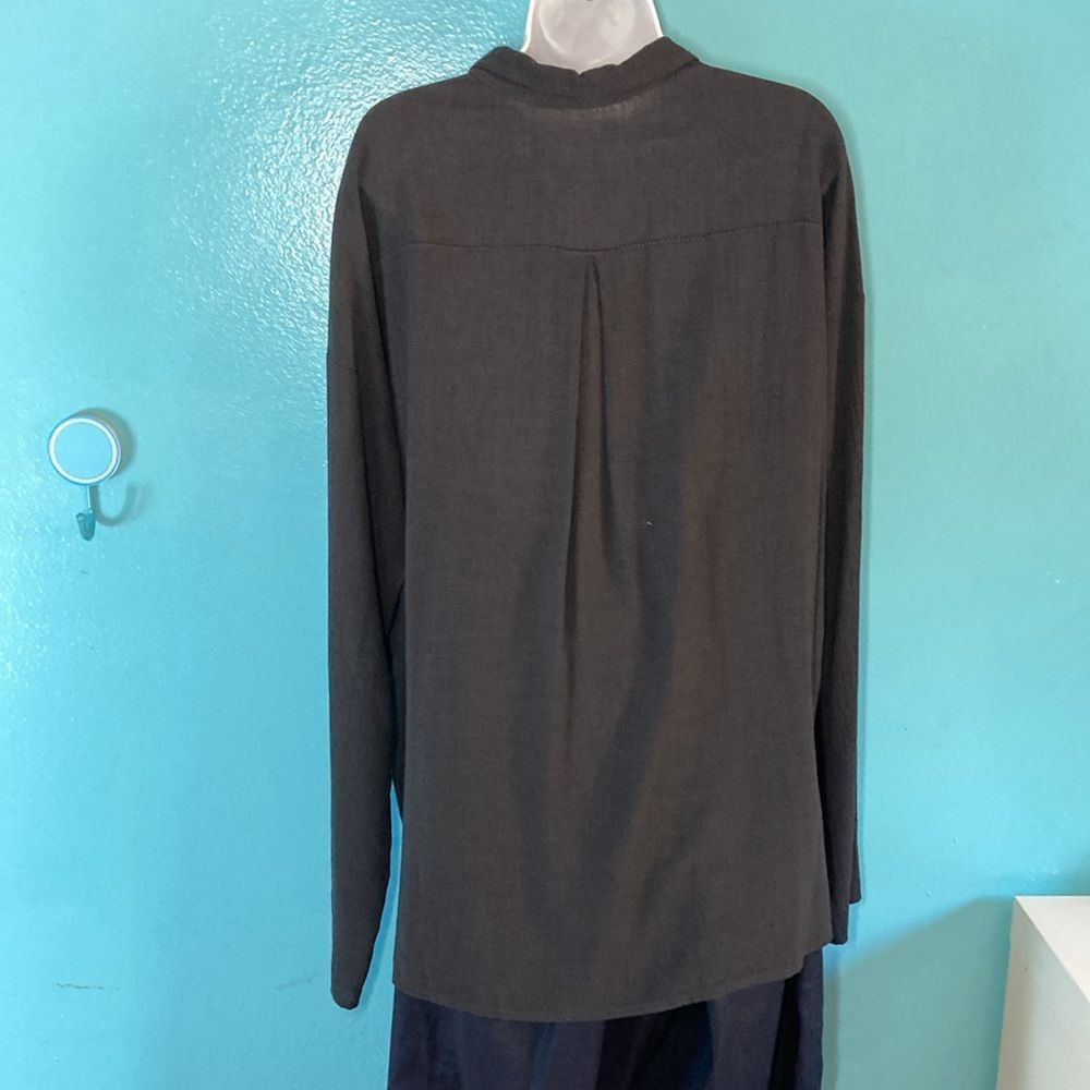 Transit Transit Par Such Size 3 Gray Viscose Wool Button Up Shirt wi Size L / US 10 / IT 46 - 9 Thumbnail