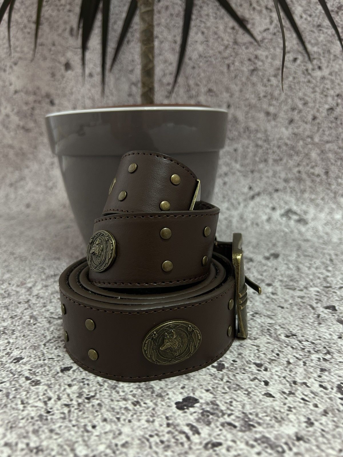 Cowboy Equipment × Hysteric Glamour × Japanese Brand Vintage 90s American Cowboy Bikers Belt Y2K Hype USA Size ONE SIZE - 4 Thumbnail