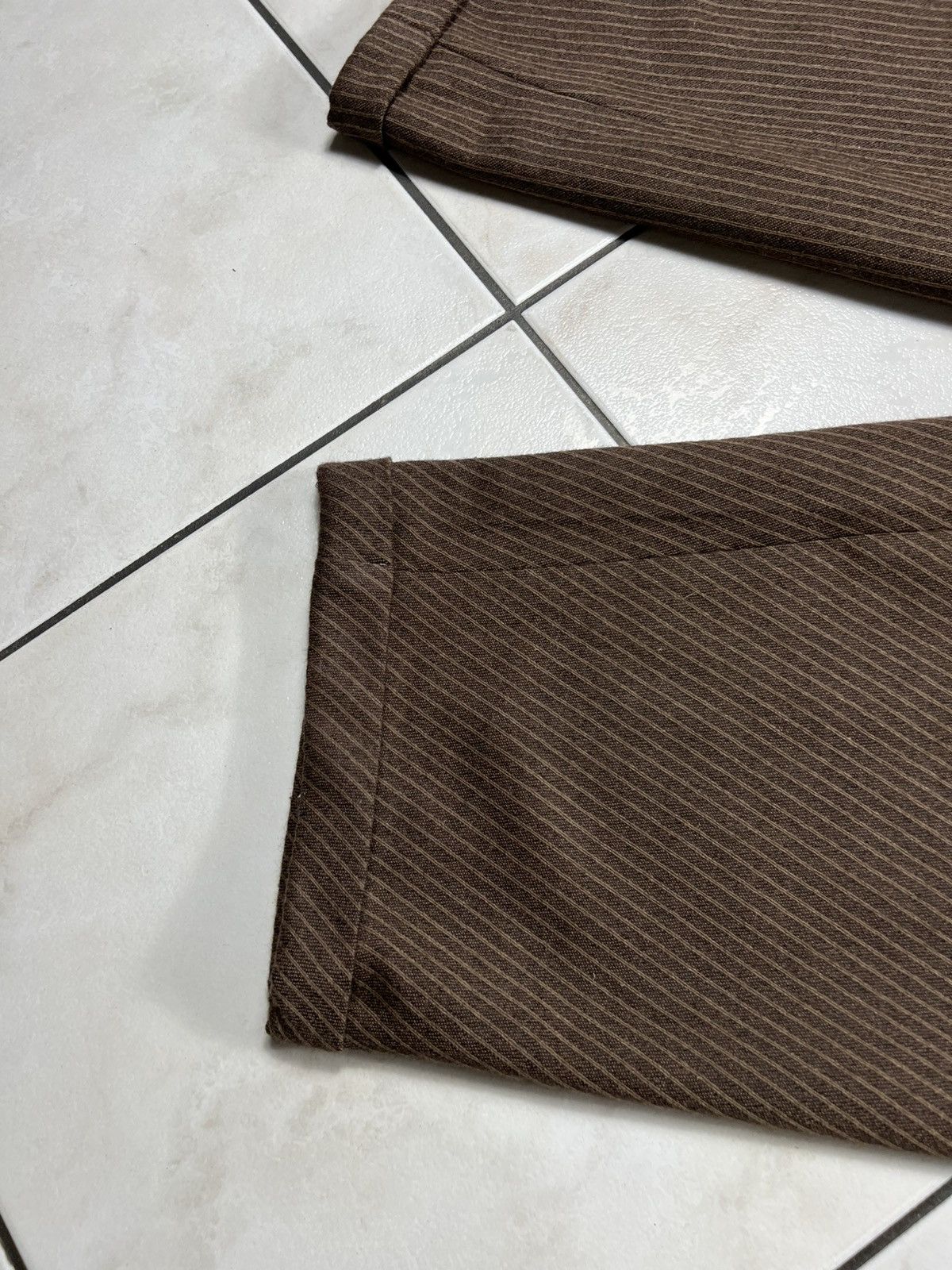 Vintage Vintage 60s Ettore Massari italian wool striped crease pants Size US 34 / EU 50 - 11 Thumbnail