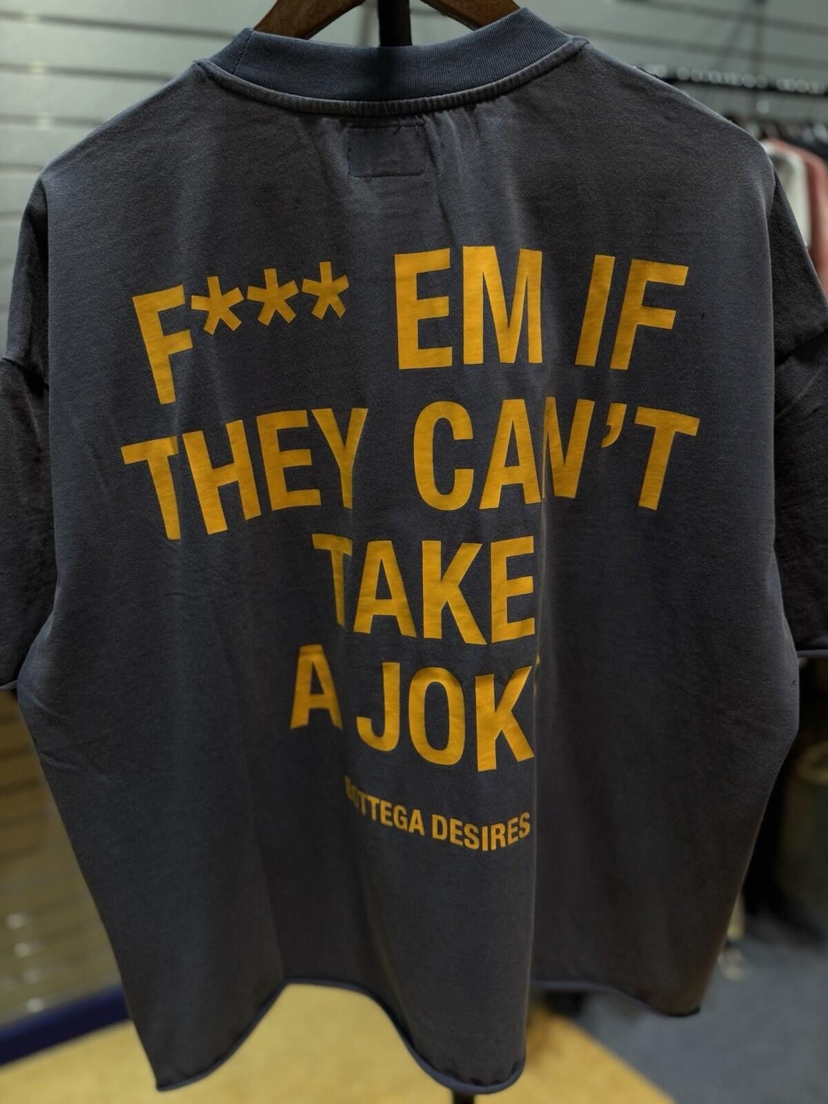 Bottega Desires BRAND NEW - Bottega Desires Tee T-Shirt F**k Joke (XL) Blue Size US XL / EU 56 / 4 - 2 Thumbnail