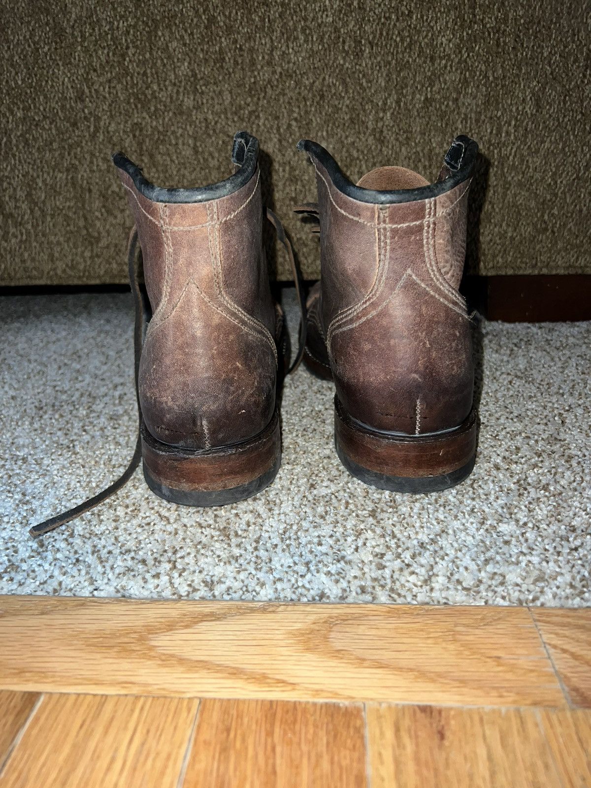 Frye Frye capped toe lace up leather boots Size US 10 / EU 43 - 3 Thumbnail