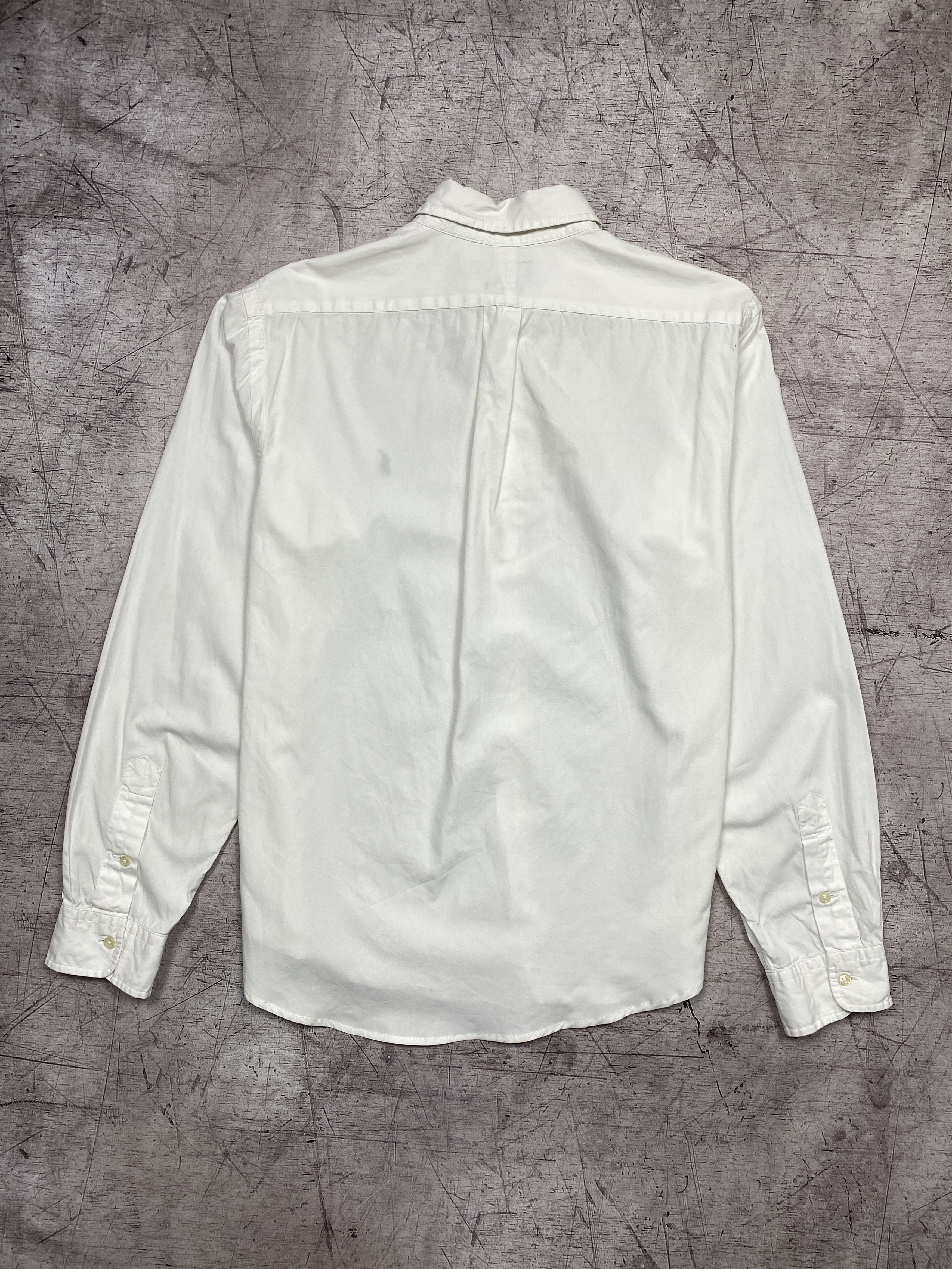 Polo Ralph Lauren × Ralph Lauren Polo Ralph Lauren Vintage Mens Long Sleeve White Shirt Size US L / EU 52-54 / 3 - 9 Thumbnail
