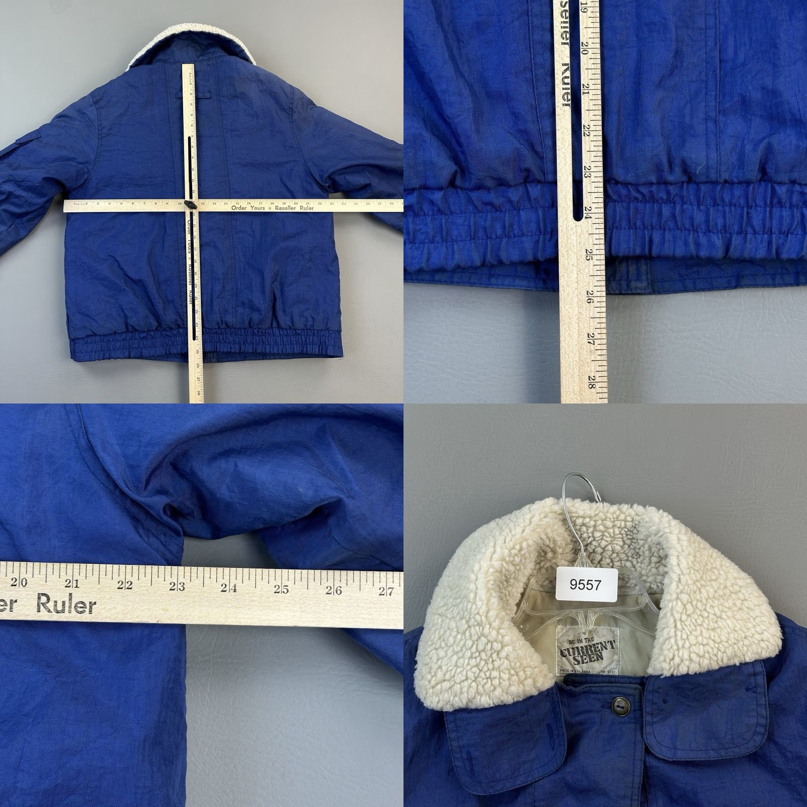 Vintage VINTAGE Current Seen Jacket Mens L 131st Airborne Squad Flight Bomber Blue Nylon Embroidered Logo Army Retro USA Size US L / EU 52-54 / 3 - 10 Thumbnail