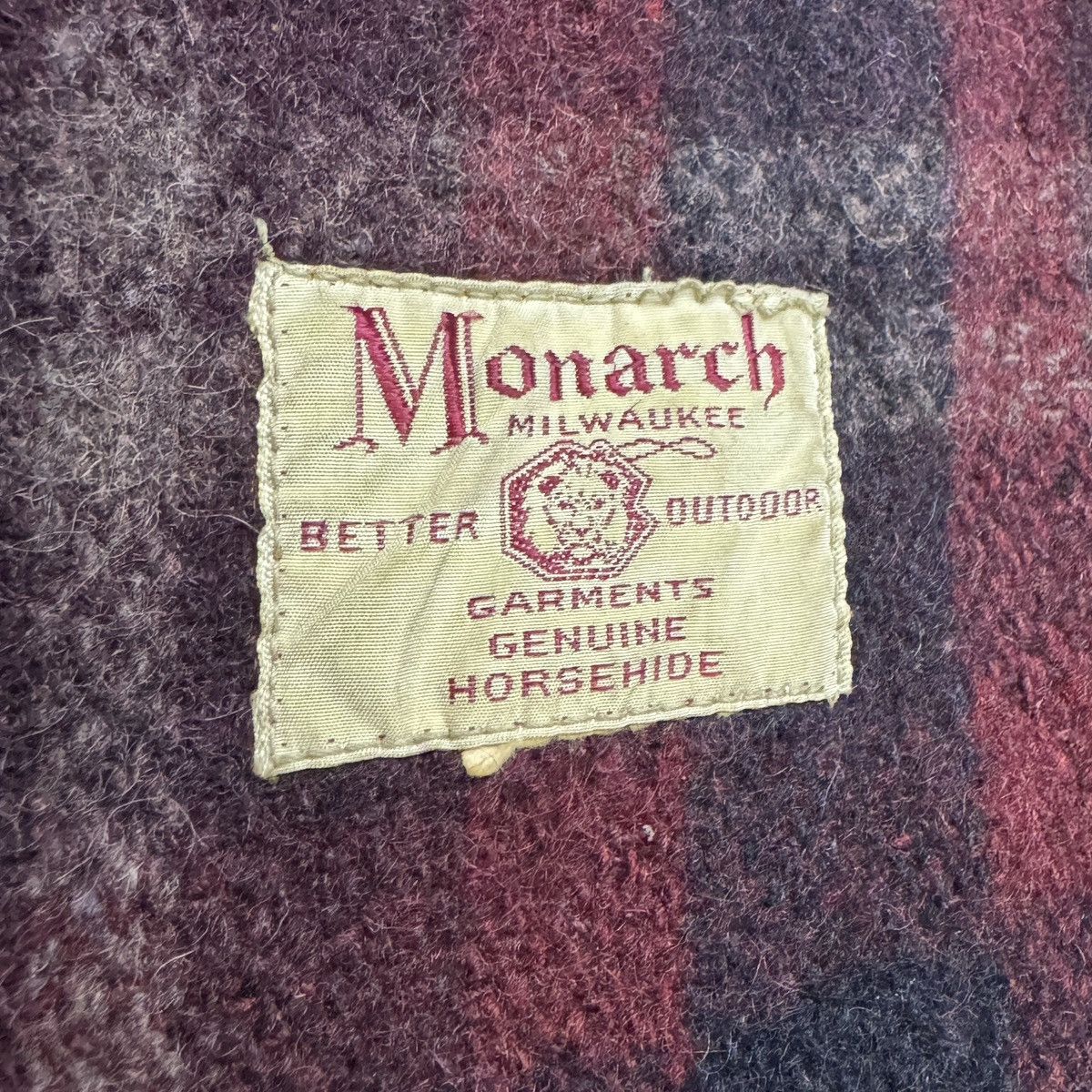 Vintage 🔥 30s LEVY BROS MONARCH HORSEHIDE PLAID LINER LEATHER JACKET Size US L / EU 52-54 / 3 - 21 Thumbnail