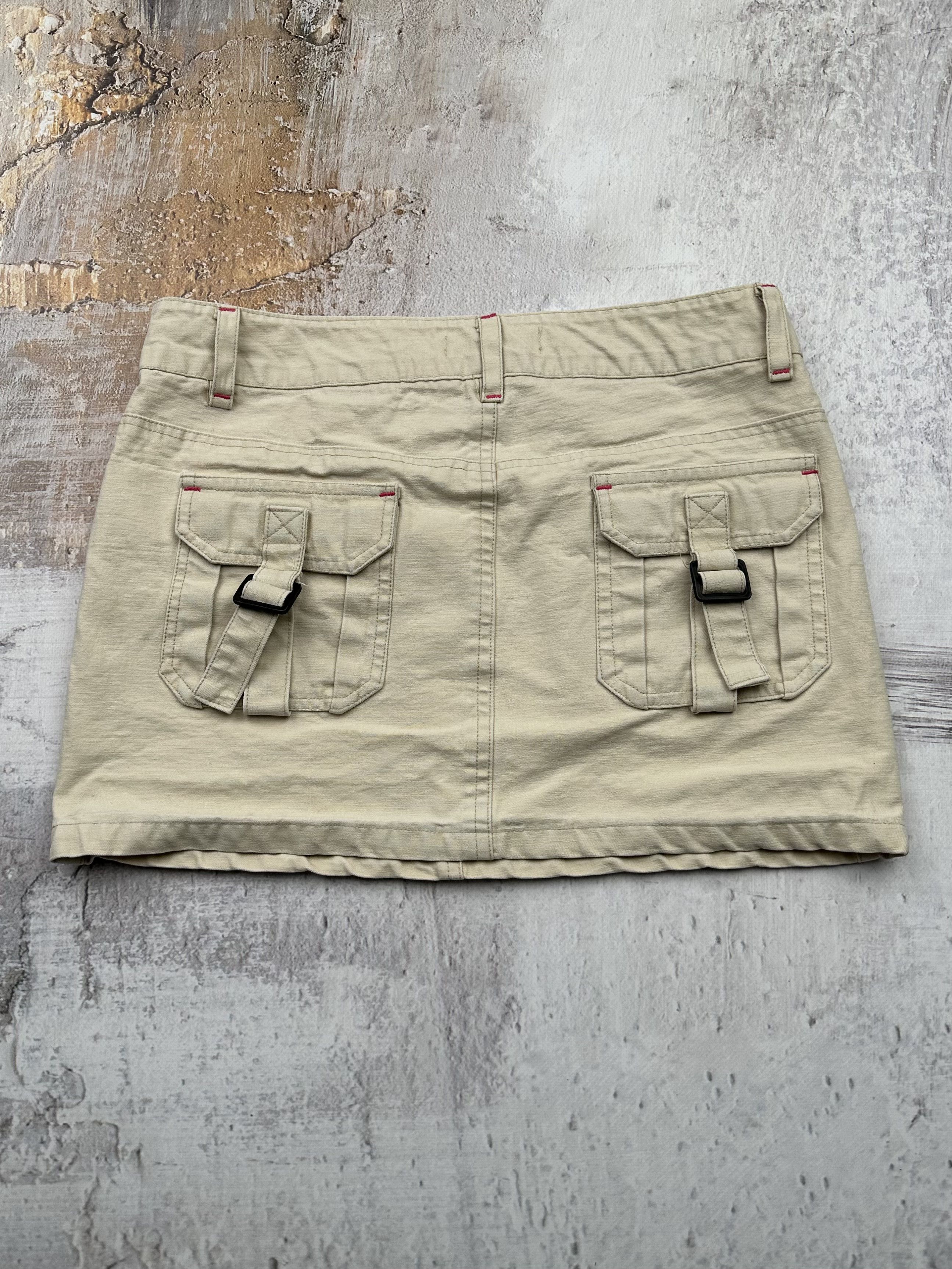 image of Avant Garde x Vintage Bondage Mini Skirt in Beige, Women's (Size 27)