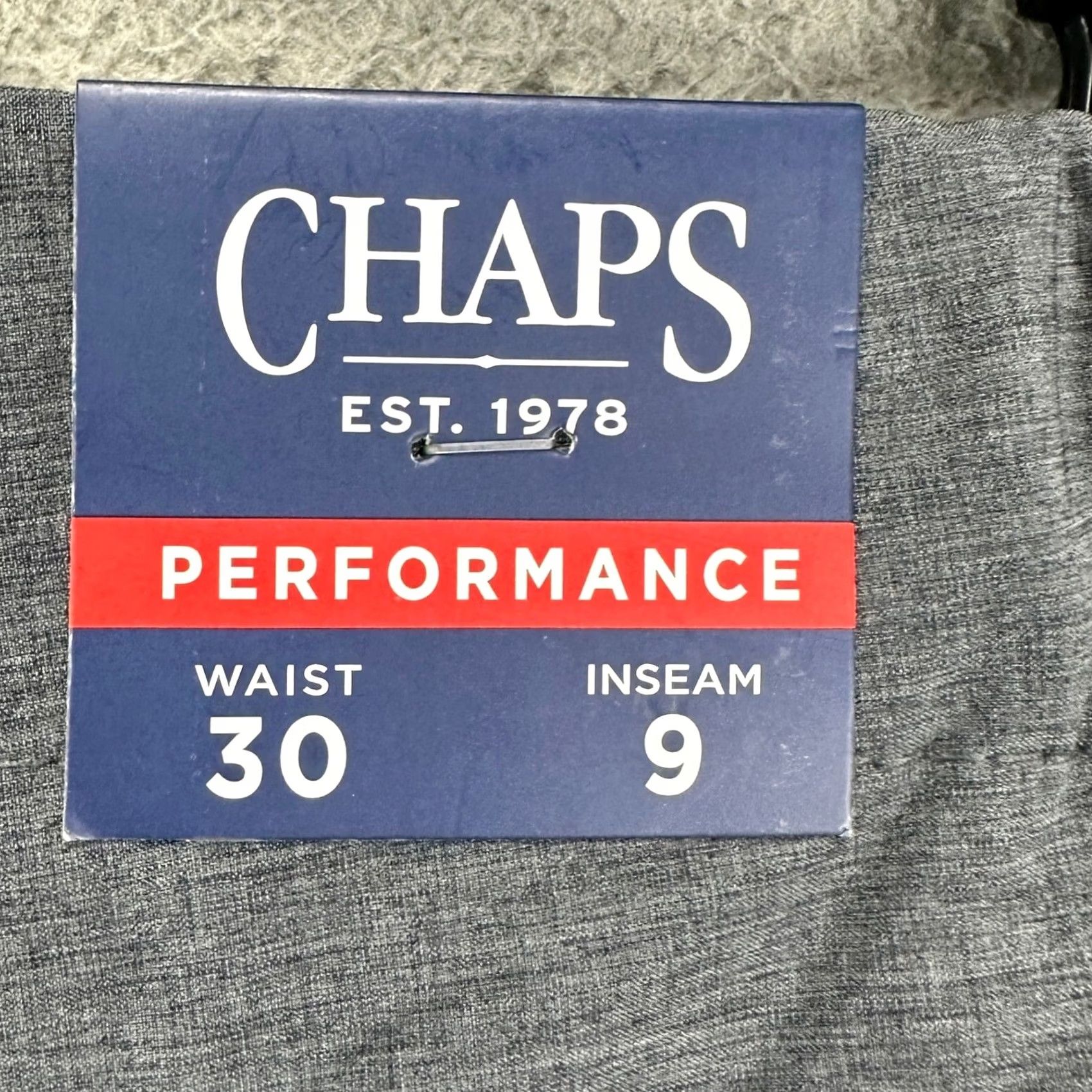 Chaps Chaps Chino Shorts Mens Golf Stretch Flat Front 30X9 Dark Grey Performance NEW Size US 30 / EU 46 - 6 Thumbnail