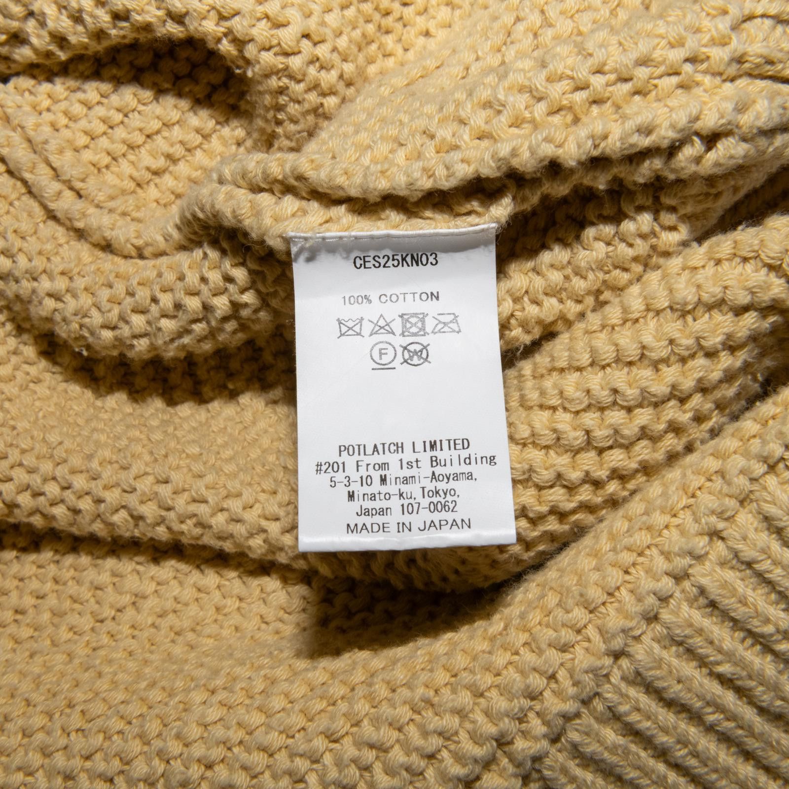 Cav Empt Cav Empt Cream Knit Sweater Size US L / EU 52-54 / 3 - 5 Thumbnail
