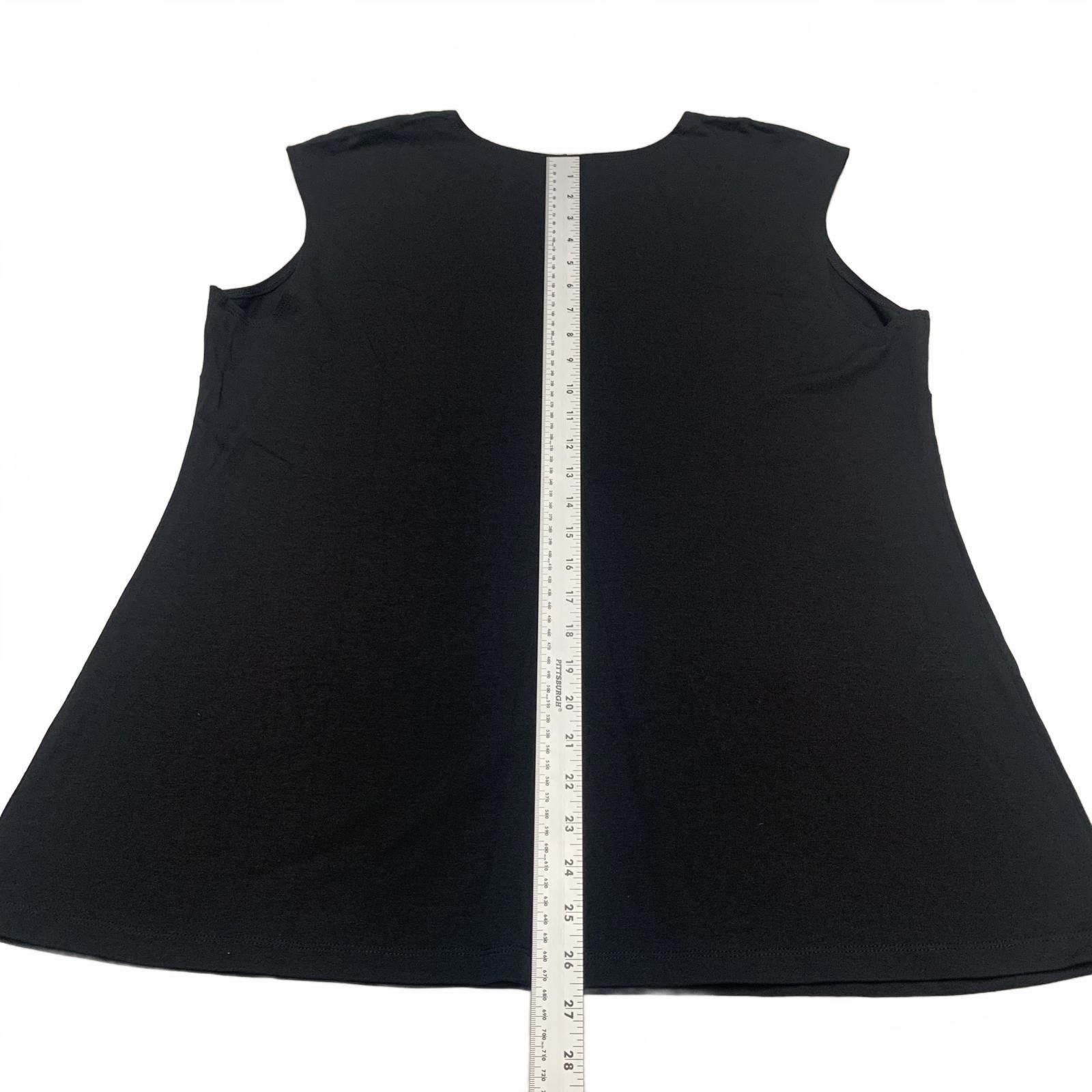 Other NIC+ZOE Women's Sz XXL Black Sleeveless Top Pullover NWT Size XXL / US 16-18 / IT 52-54 - 6 Thumbnail