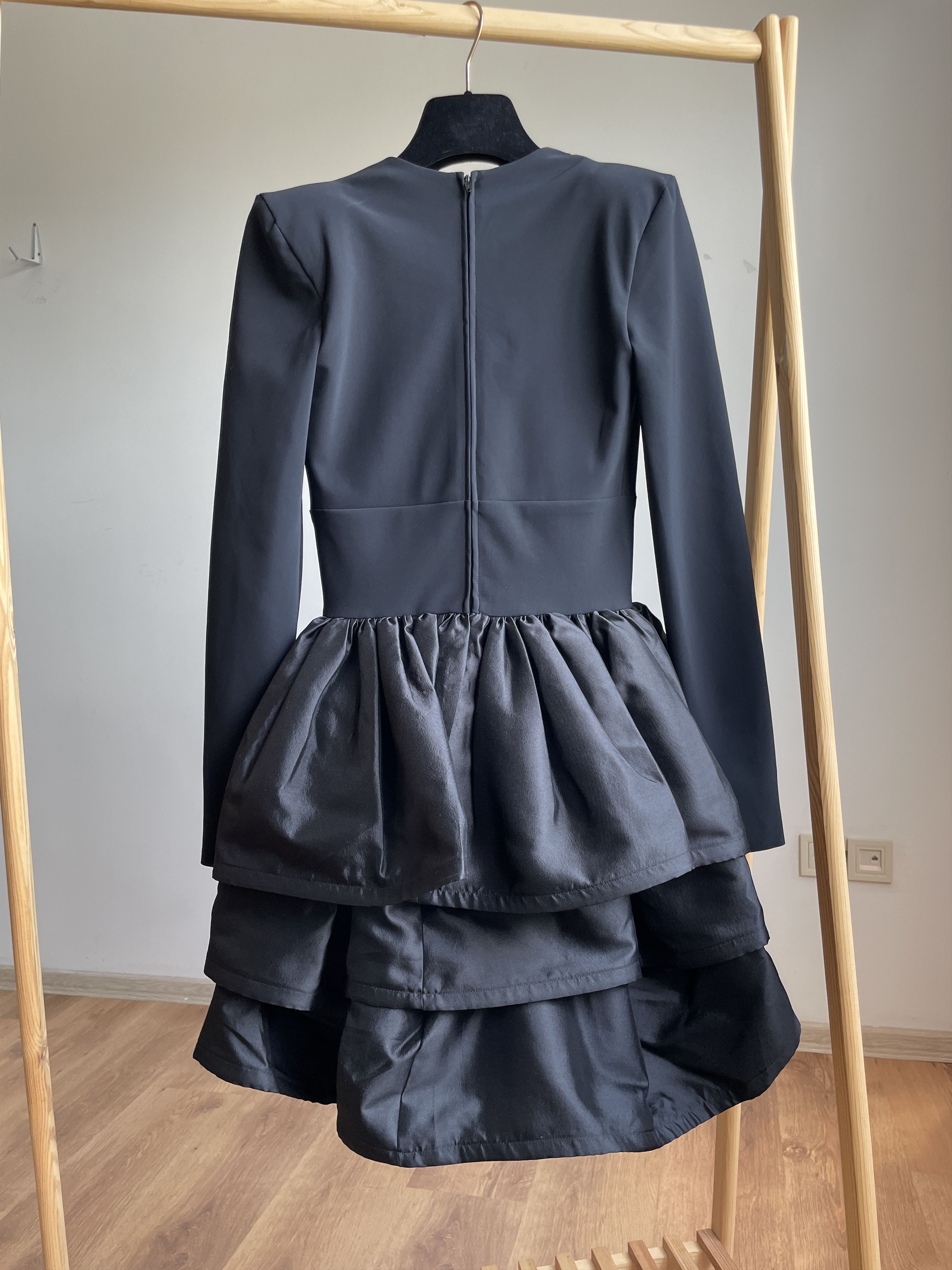Designer Greta Constantine Trixie Fluffy Midi Dress Size S Size S / US 4 / IT 40 - 2 Thumbnail