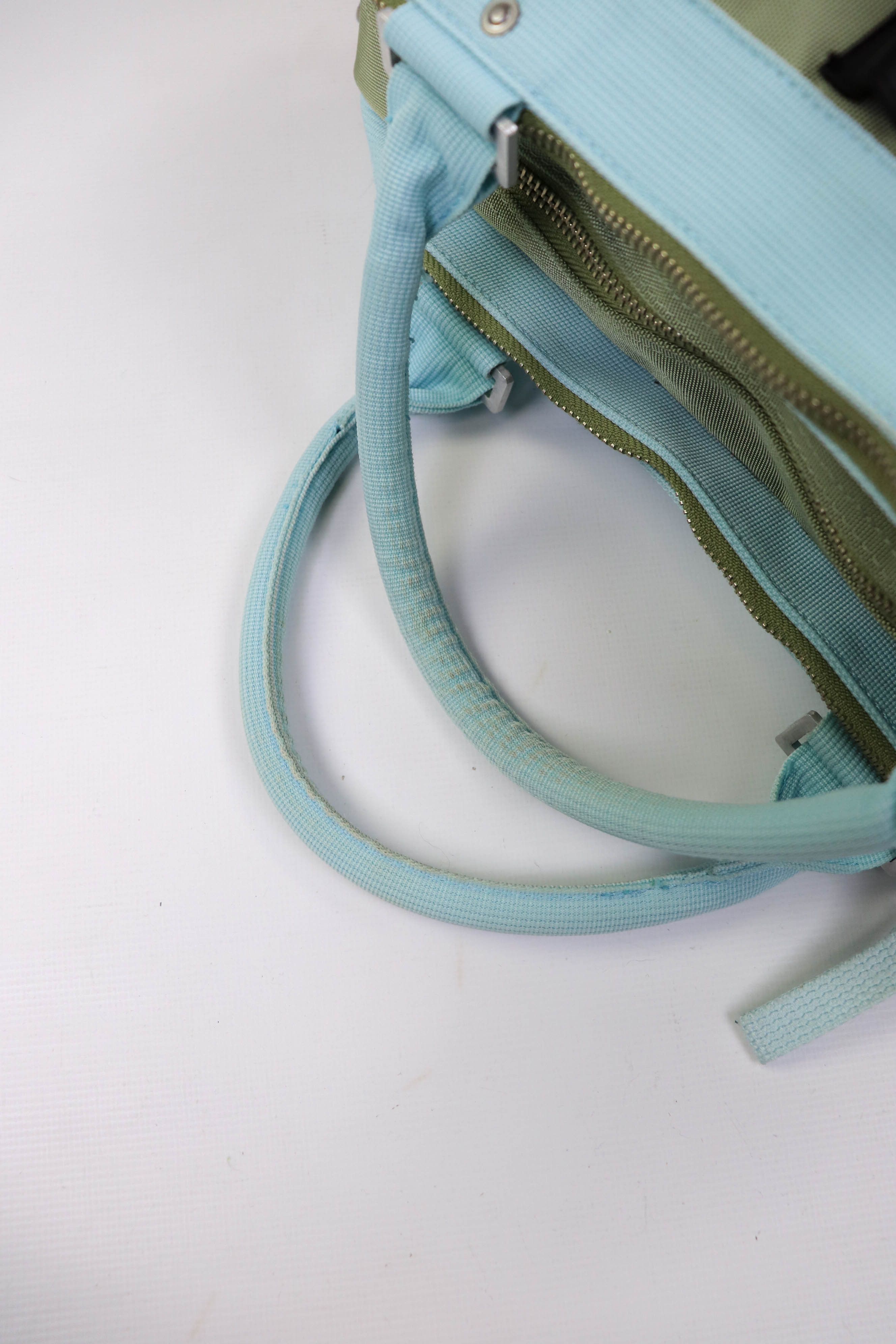 Japanese Brand GGL George Gina & Lucy Khaki Olive Nylon Cargo Shoulder Bag Size ONE SIZE - 10 Thumbnail