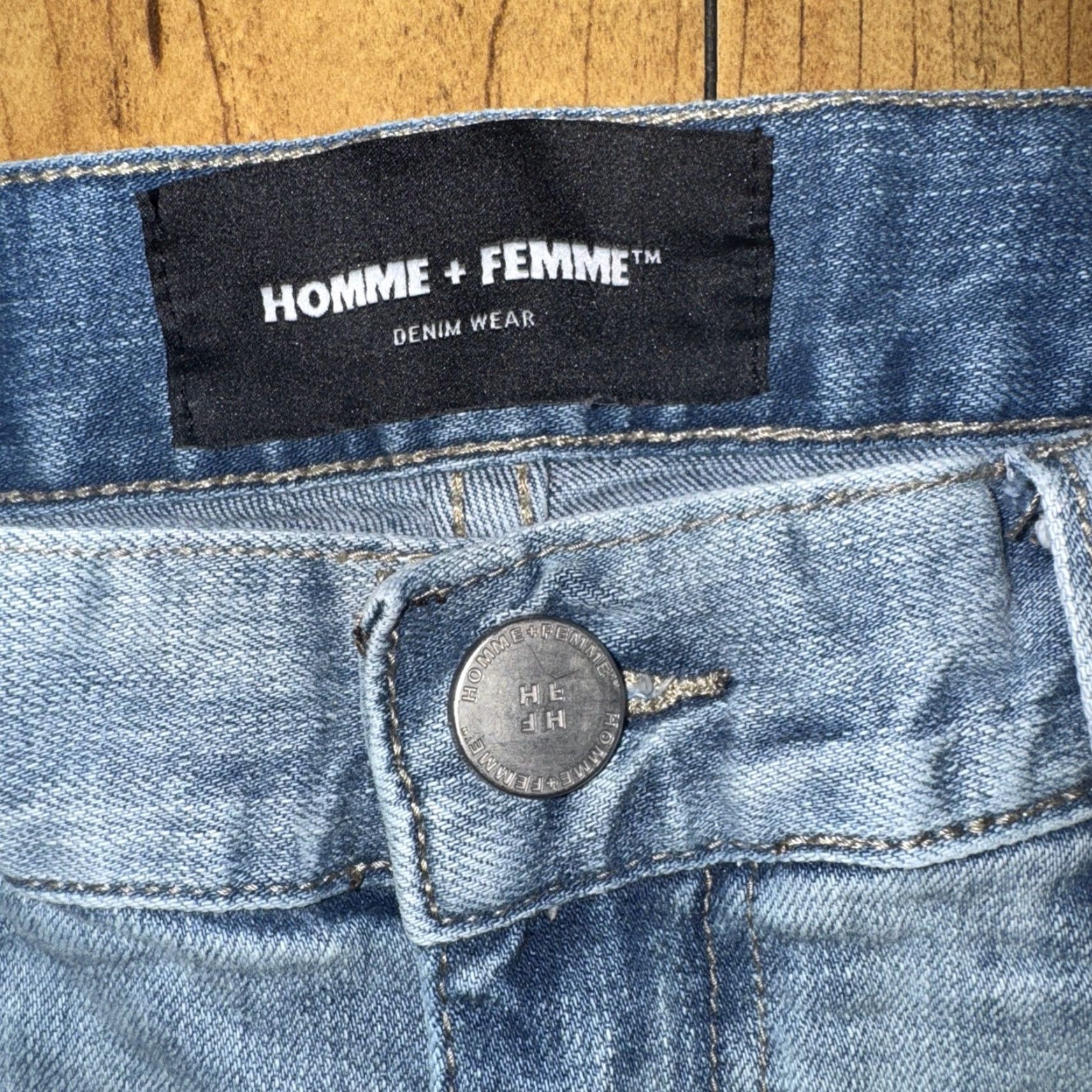 Vintage VINTAGE Homme + Femme Light Blue Skinny Jeans 30x32 Denim Men Slim Regular 30 32 Blue Jeans Fashion Streetwear Size US 30 / EU 46 - 3 Thumbnail