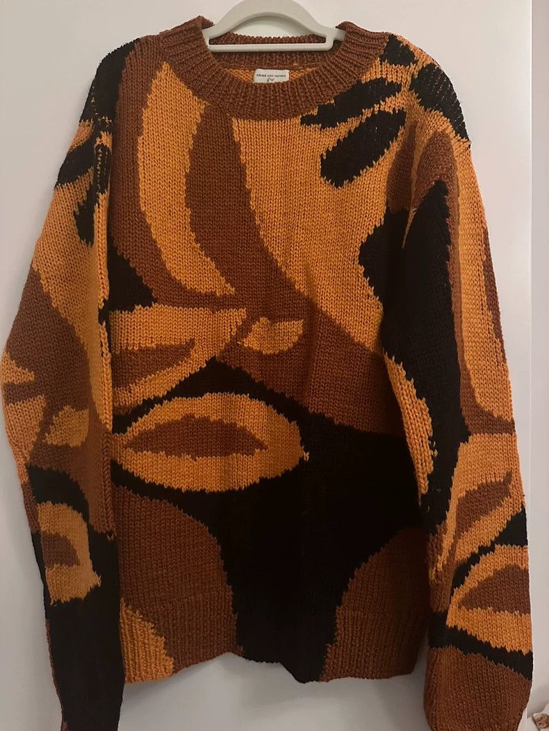 Dries Van Noten Dries Van Noten Floral Wool Sweater S Size US S / EU 44-46 / 1 - 1 Thumbnail