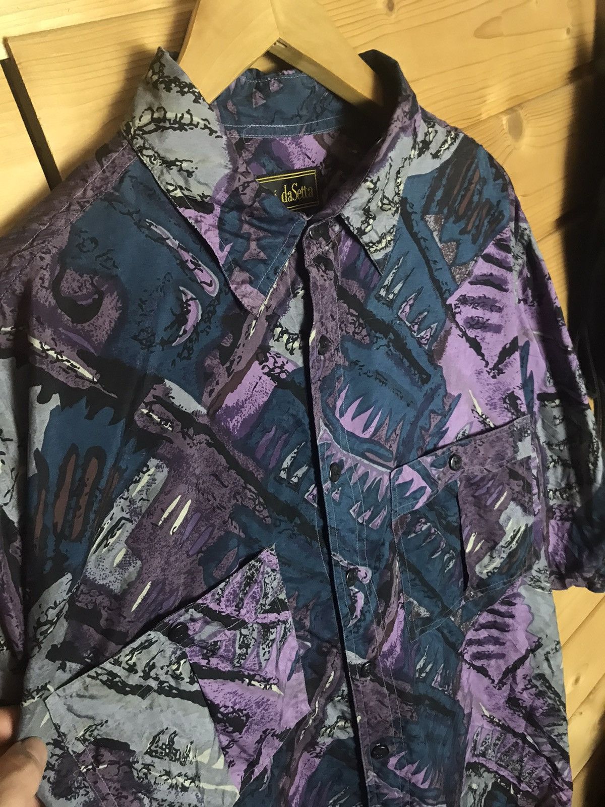 Vintage Vintage silk shirt Size US XL / EU 56 / 4 - 4 Thumbnail