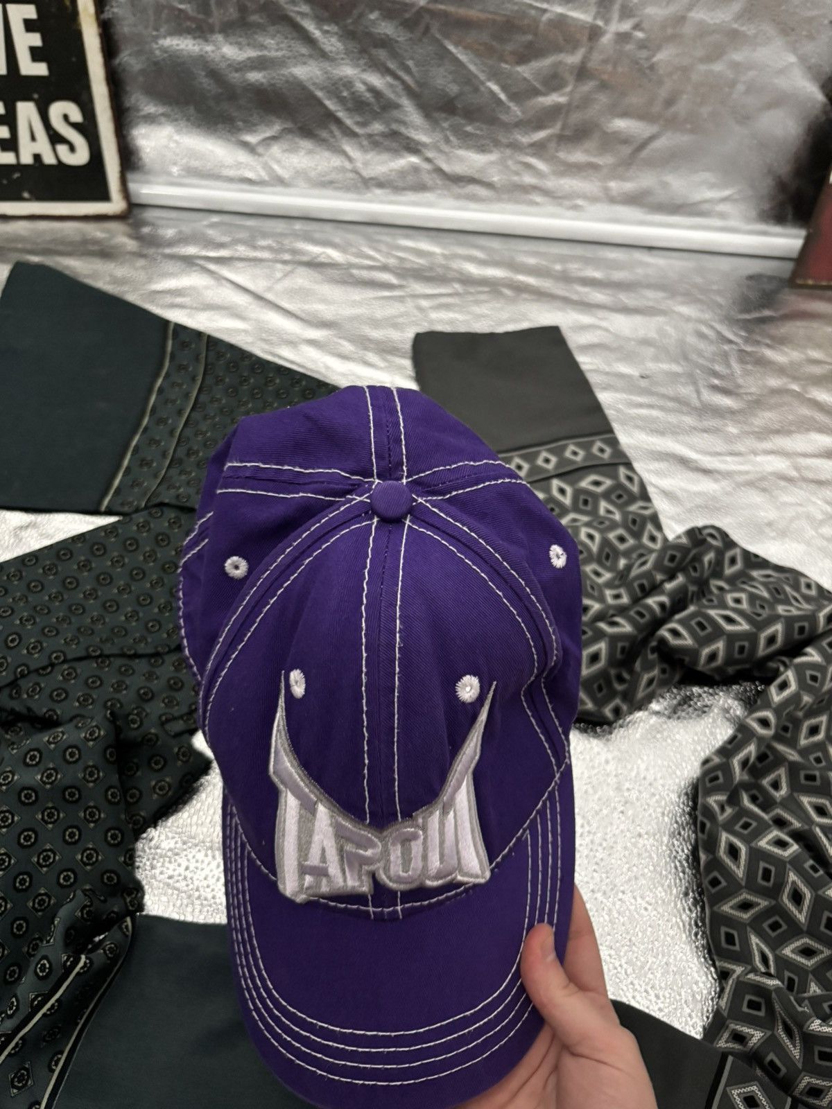 Tapout Crazy purple quality tapout cap USA Sk8 Viral Pinterest Size ONE SIZE - 4 Thumbnail