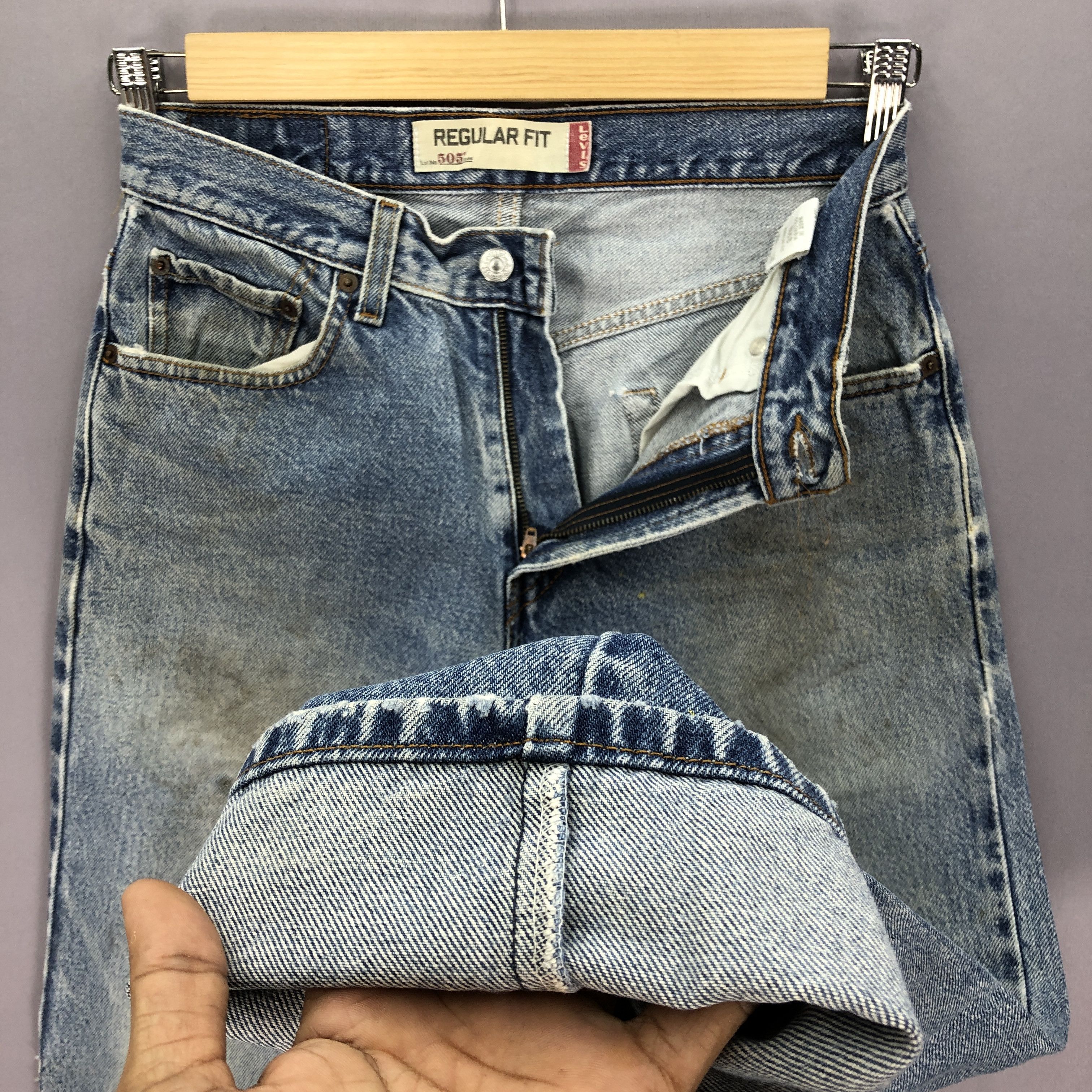 Levi's × Vintage Vintage Dirty Levis Stone Wash Jeans Levi's Faded Denim Size US 28 / EU 44 - 8 Thumbnail