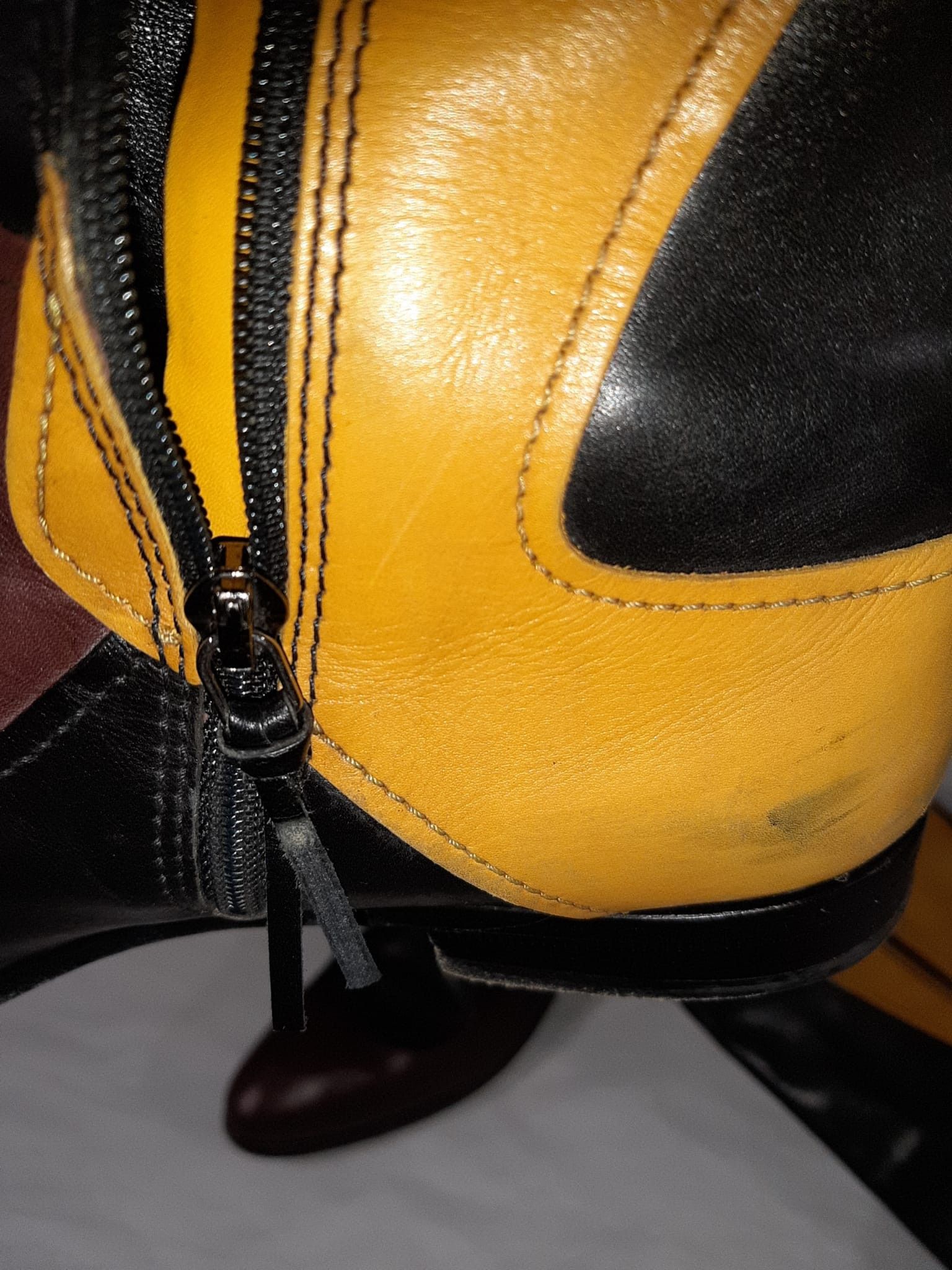 Miu Miu MiuMiu Biker Color Block High Boots FW 2008 Size US 10.5 / IT 40.5 - 9 Thumbnail