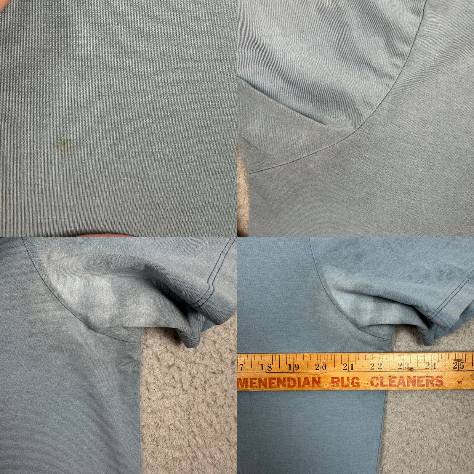 Cuts Cuts Split Hem Tee Mens XL Blue Crew Neck Short Sleeve Shirt Size US XL / EU 56 / 4 - 8 Thumbnail