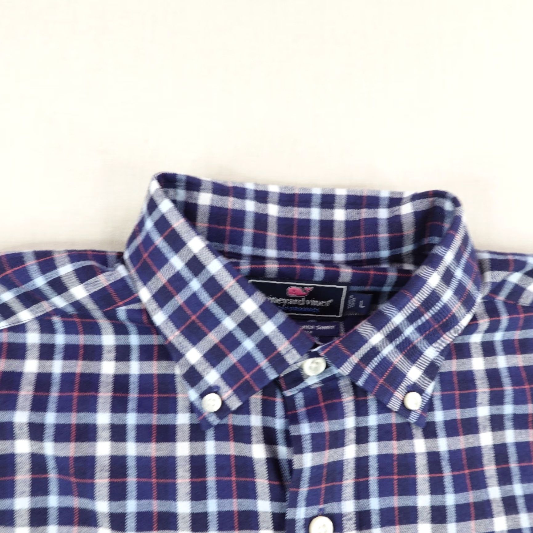 Vineyard Vines VINEYARD VINES Shirt Large Blue Plaid Flannel Tucker Button-Up Men L Blue Plaid Classic Fit Tucker Shirt Men Size US L / EU 52-54 / 3 - 2 Thumbnail