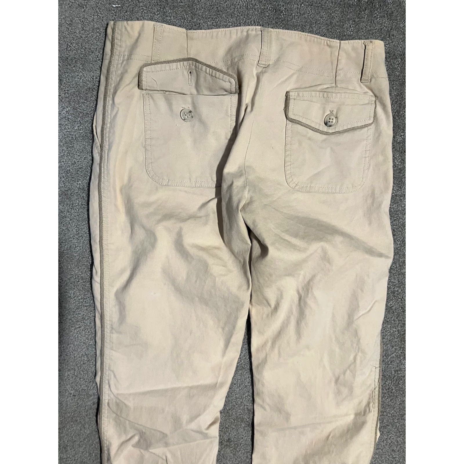 Theory Theory Beige Pants Cropped Size 8 Womens Adult Women Pants Crop Straight Front Flat Modern 8 Beige Size 30" / US 8 / IT 44 - 4 Thumbnail