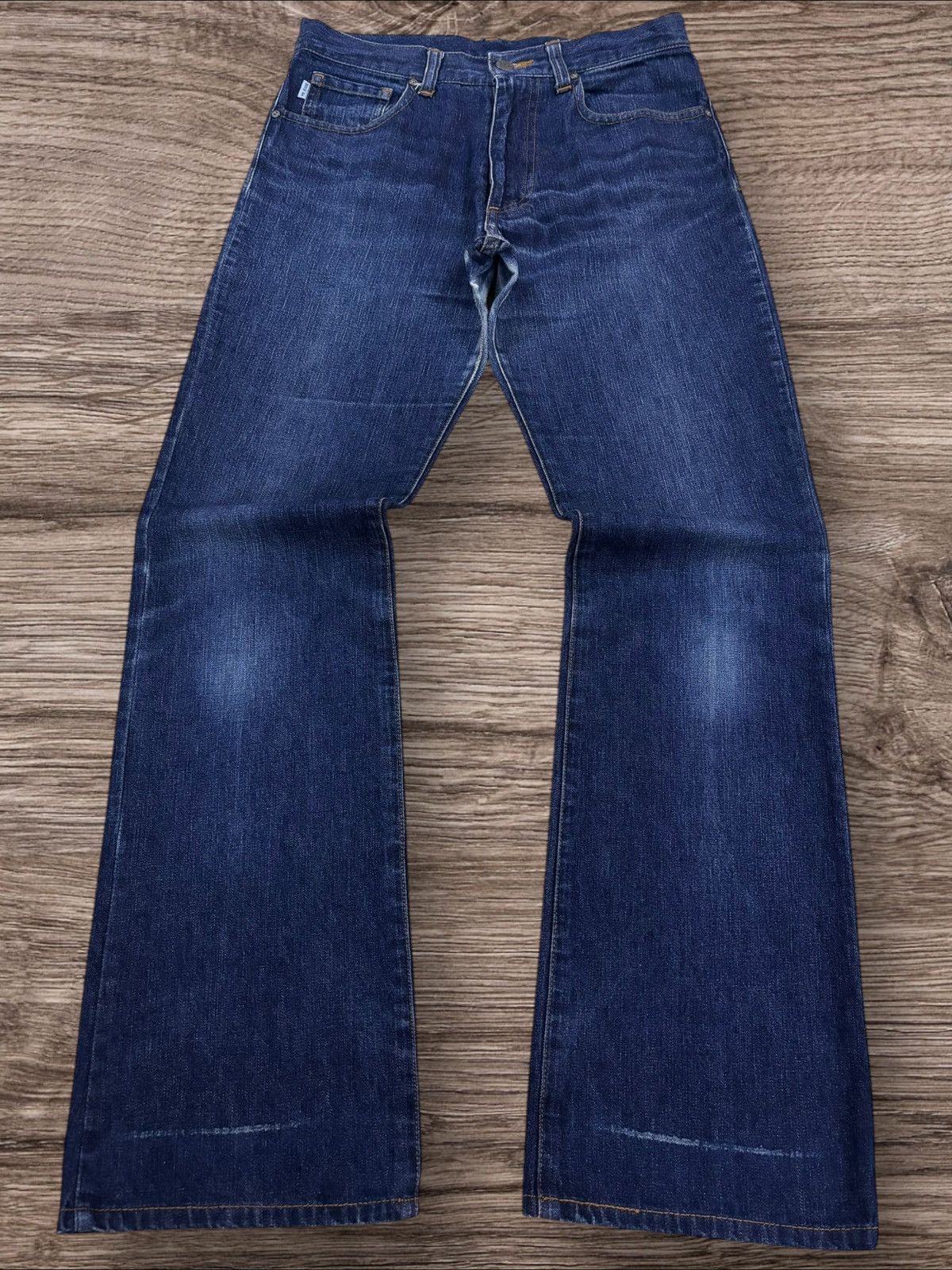 Japanese Brand MK Michel Klein Grunge Flare Jeans Size US 28 / EU 44 - 1 Thumbnail