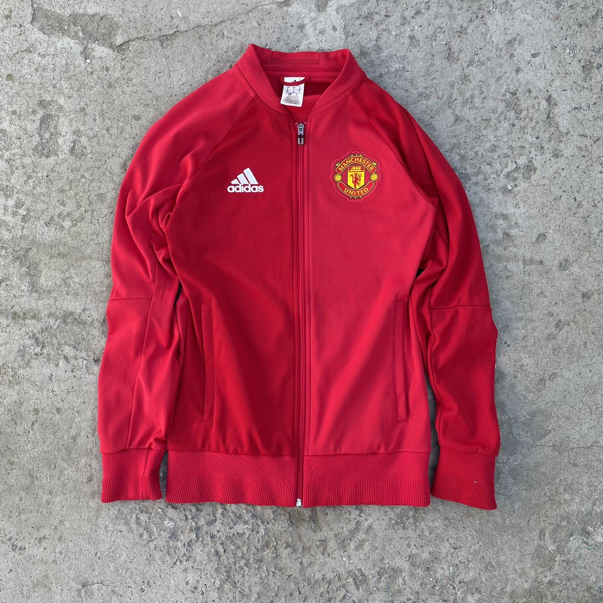 Adidas Vintage Adidas Manchester United Zip Sweater Y2K Football Size US S / EU 44-46 / 1 - 1 Thumbnail