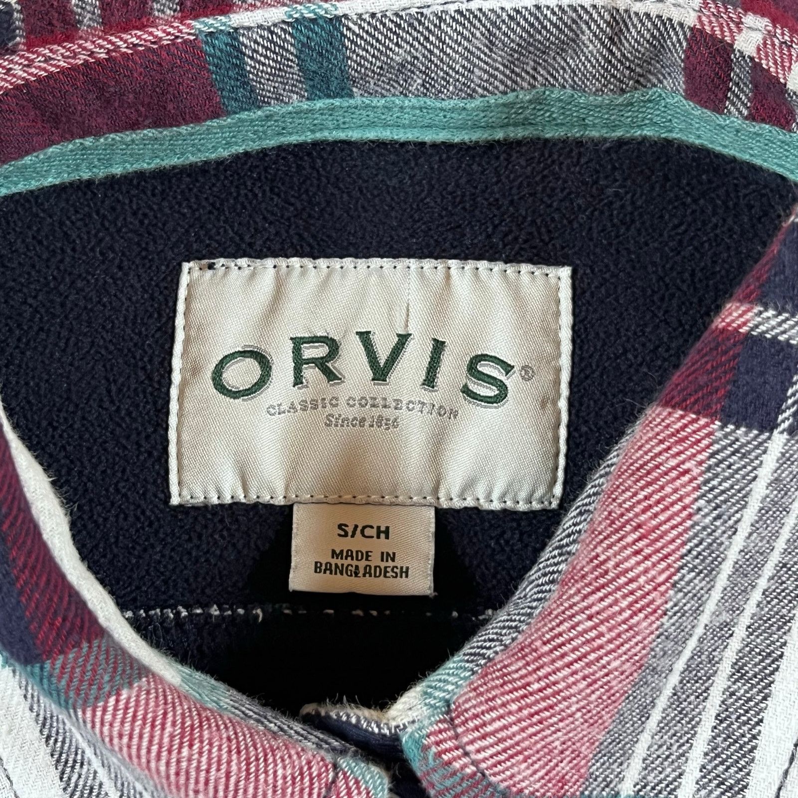 Orvis ORVIS PLAID COTTON FLANNEL FLEECE SHIRT JACKET SNAP BUTTONS Size S / US 4 / IT 40 - 3 Thumbnail