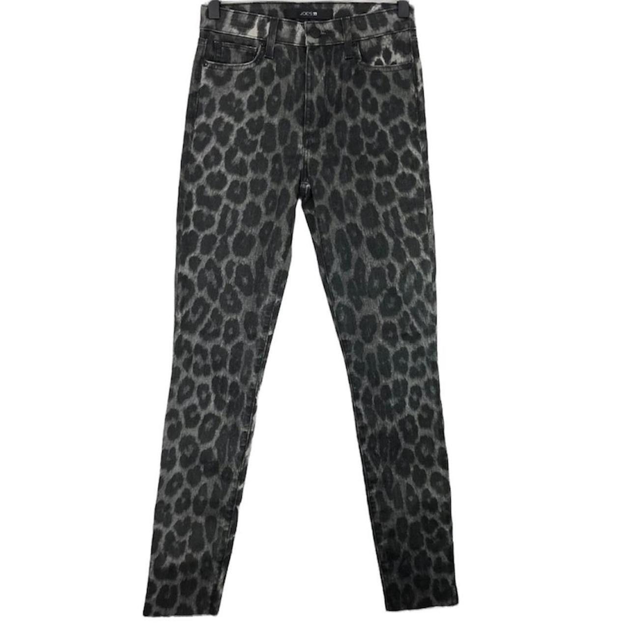 Joe's Joes Jeans Leopard Print High Rise Raw Hem Skinny Ankle Jean Size 24" / US 00 / IT 34 - 1 Thumbnail