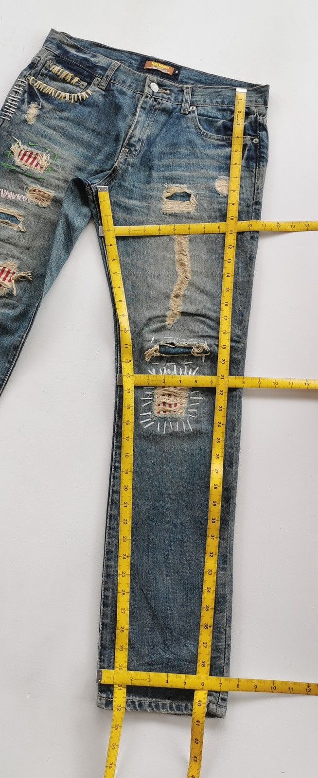 Joge Martin Color Stitching Patchwork Jeans