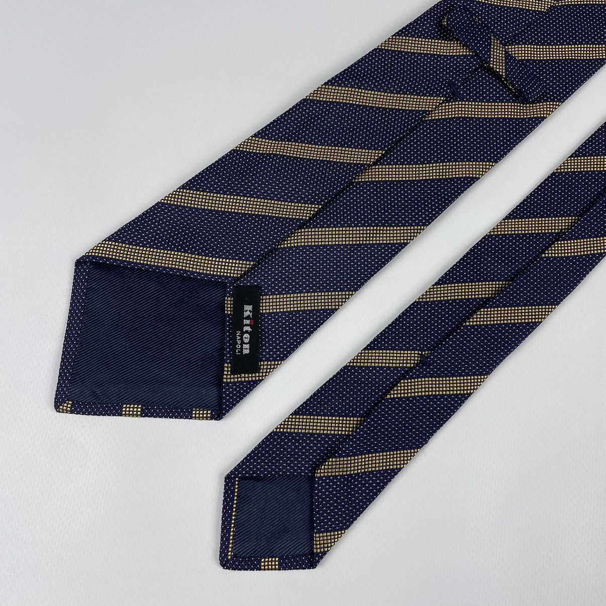 Kiton Kiton Napoli Striped Silk Tie Size ONE SIZE - 4 Thumbnail