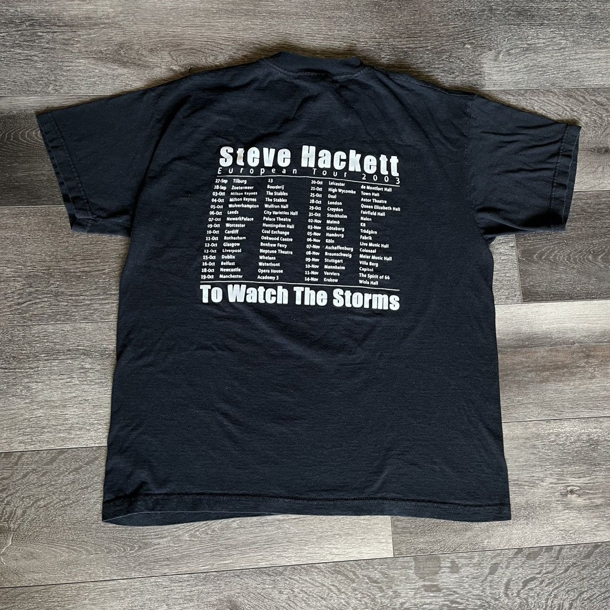 Band Tees × Vintage Vintage 2003 Steve Hackett To Watch The Storms Euro Tour Tee Size US M / EU 48-50 / 2 - 2 Thumbnail