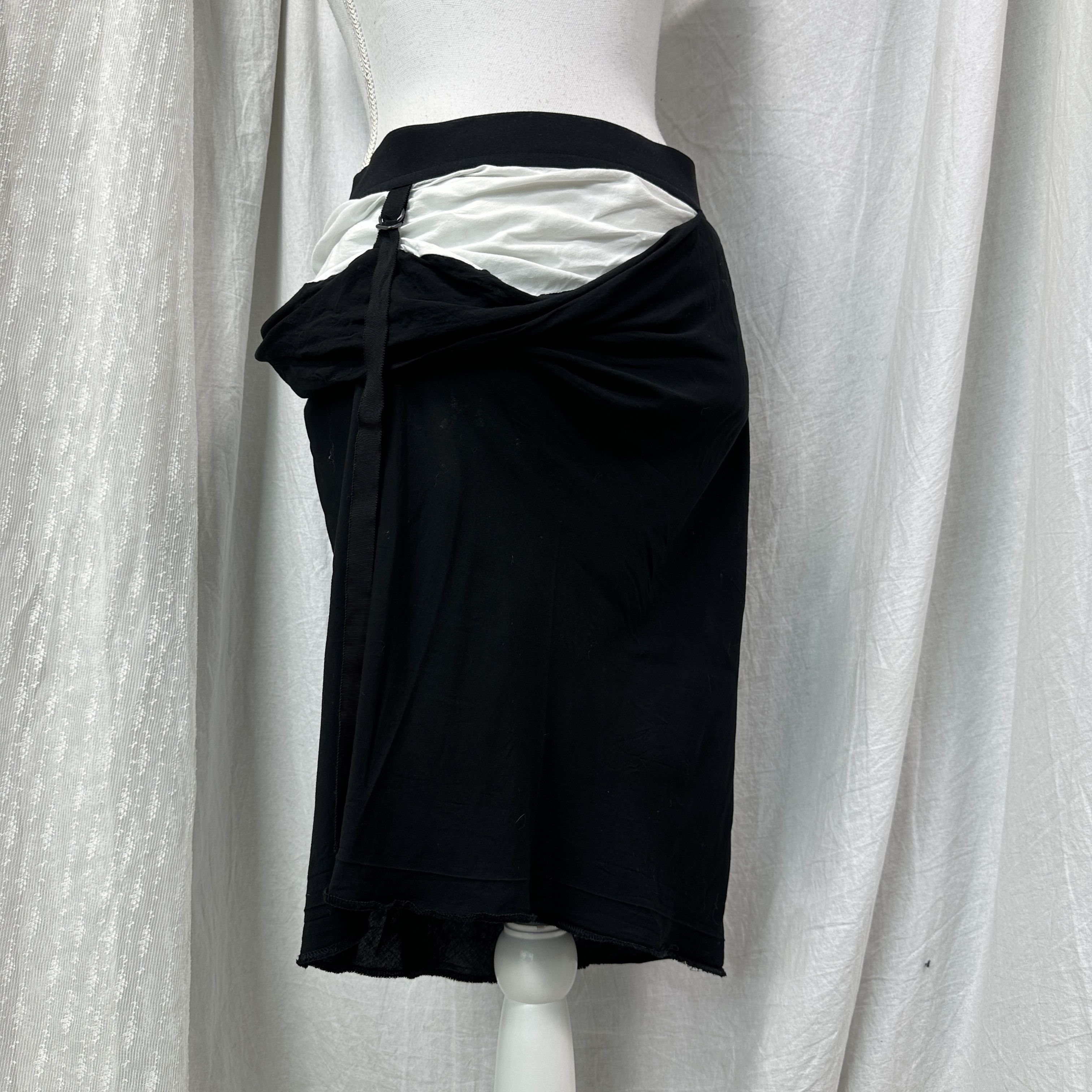 Ann Demeulemeester Vintage Avant Garde Viscose Ann Demeulemeester Skirt Y2K Size 26" / US 2 / IT 38 - 8 Thumbnail