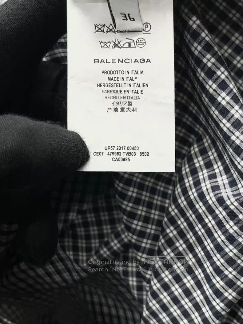 Balenciaga Balenciaga Special tailored plaid patterned oversized shir Size L / US 10 / IT 46 - 5 Thumbnail