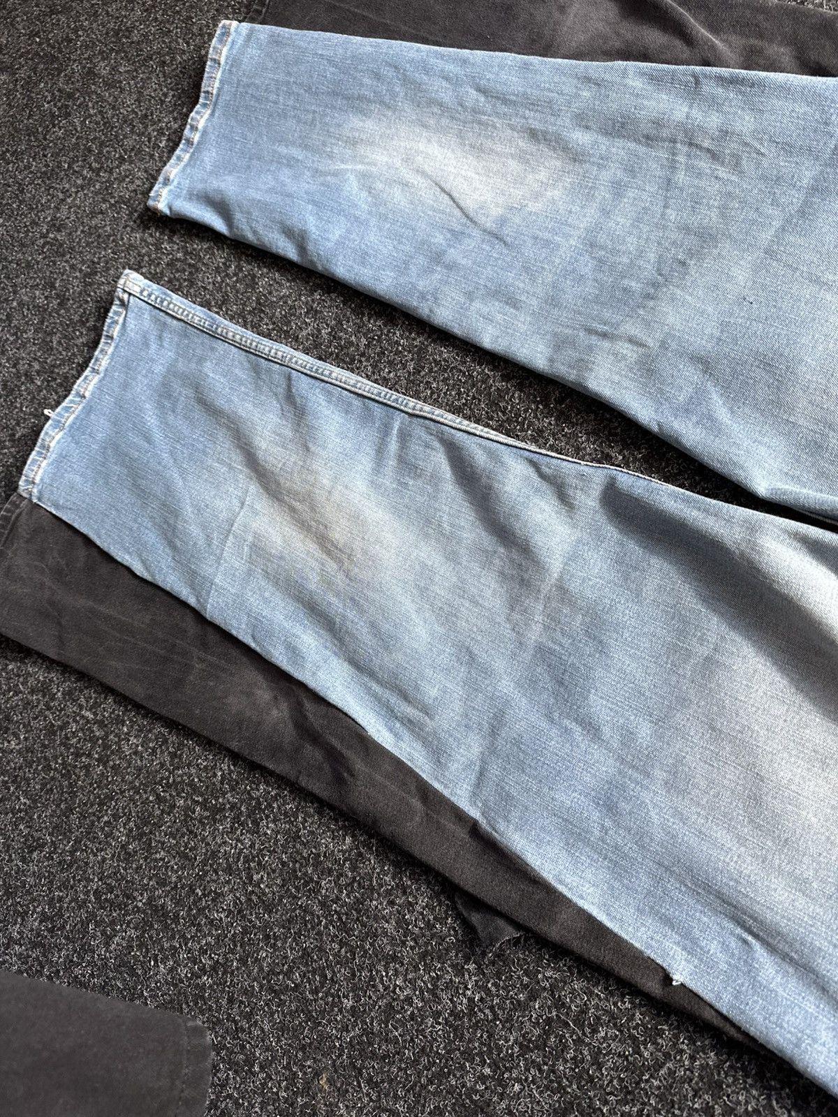If Six Was Nine × Levi's 🚨GRAIL CUSTOM DENIM JEANS 2in1 ULTRA BAGGY Y2K JAPANESE STYL Size US 33 - 14 Thumbnail