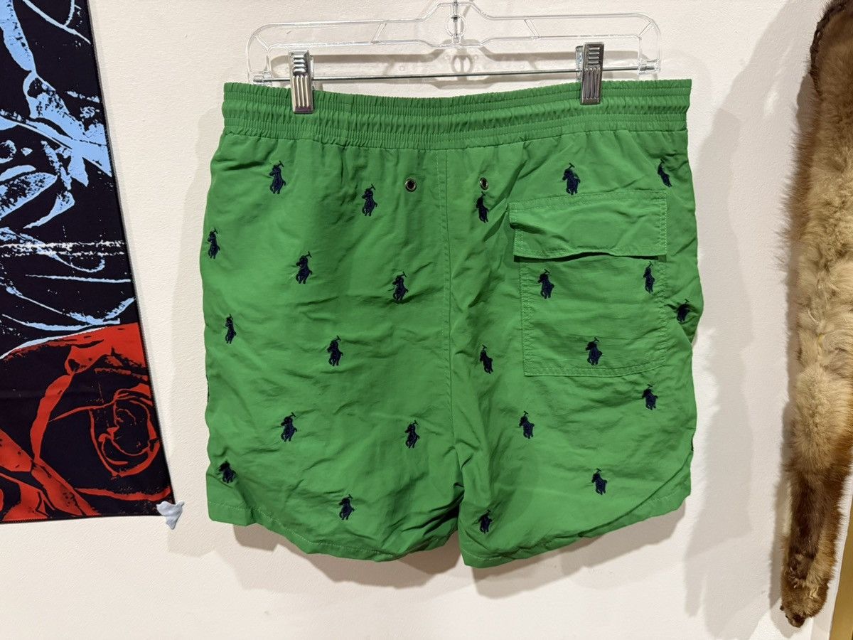 Polo Ralph Lauren Polo Ralph Lauren Green Swim Board Shorts with Polo Pony Size US 32 / EU 48 - 1 Thumbnail