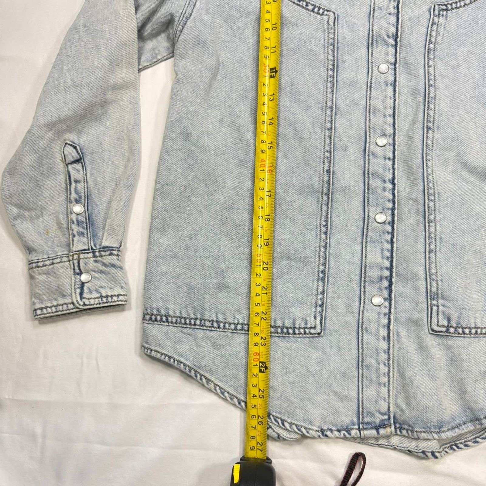 & Other Stories Wild Fable Women's Long Sleeve Oversized Western Denim Shirt Size XXS / US 00 / IT 34 - 7 Thumbnail